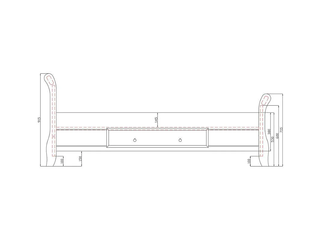 Doppelbett aus Kiefer Massivholz Landhaus