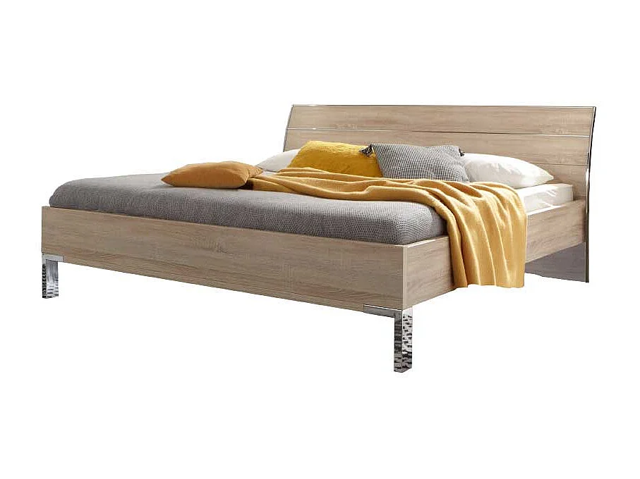 Schlafzimmer Bett in Eiche Sägerau Made in Germany