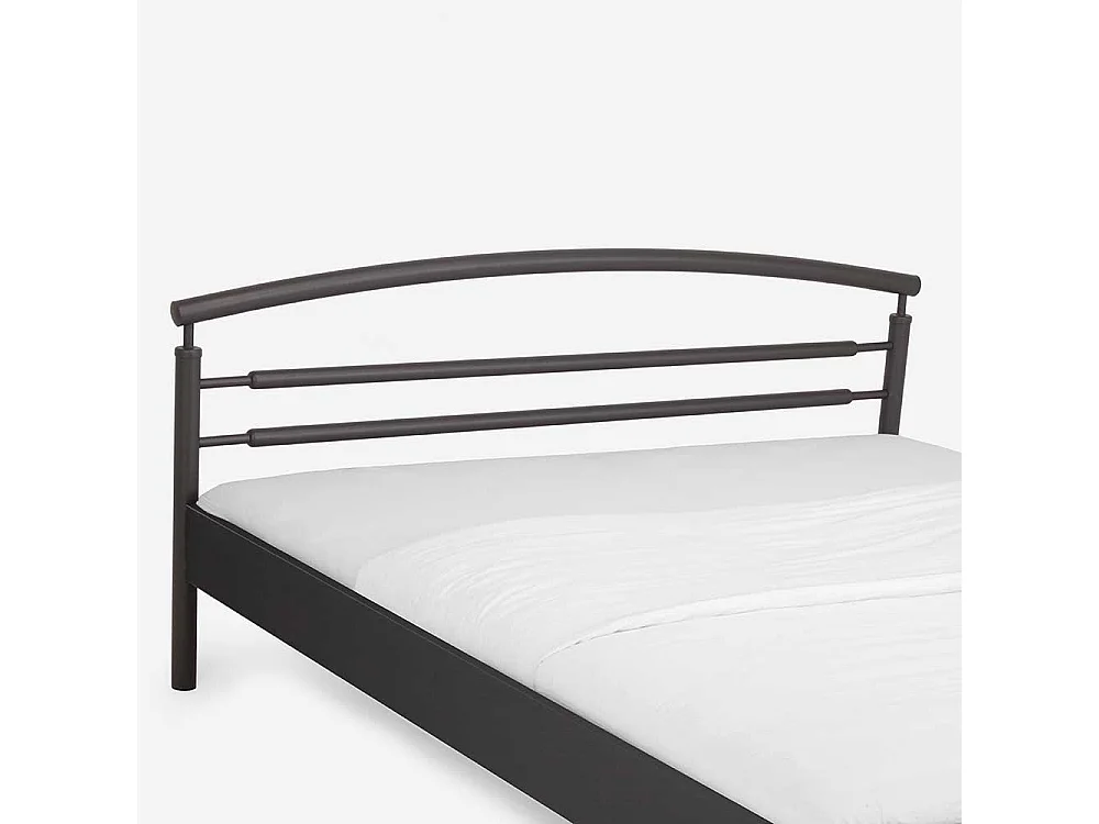 Bettgestell in Schwarz Eisen