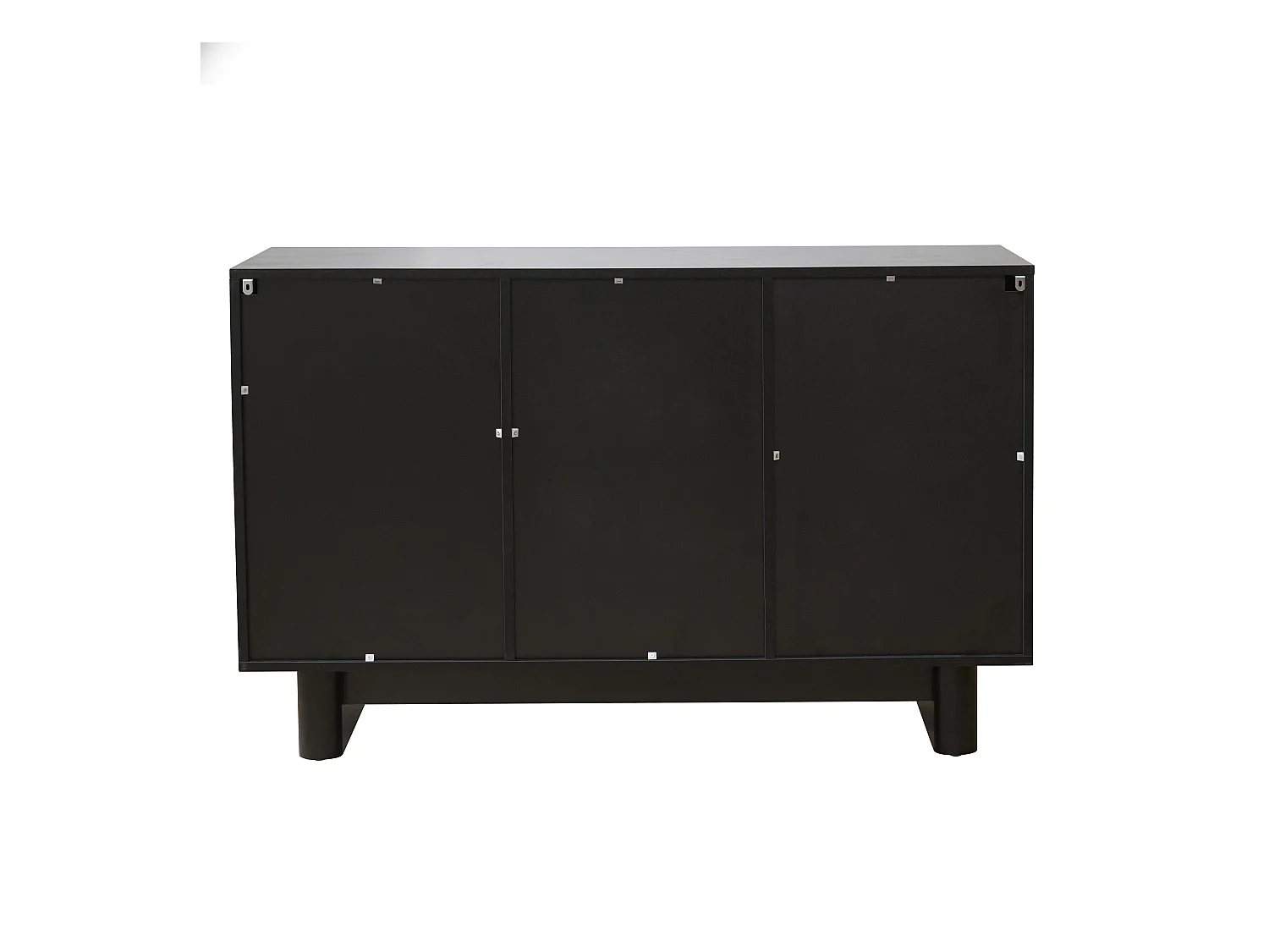 Buffet 3 portes moderne rectangulaire L124 cm noir