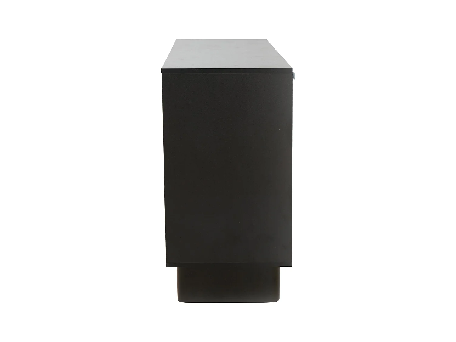 Buffet 3 portes moderne rectangulaire L124 cm noir