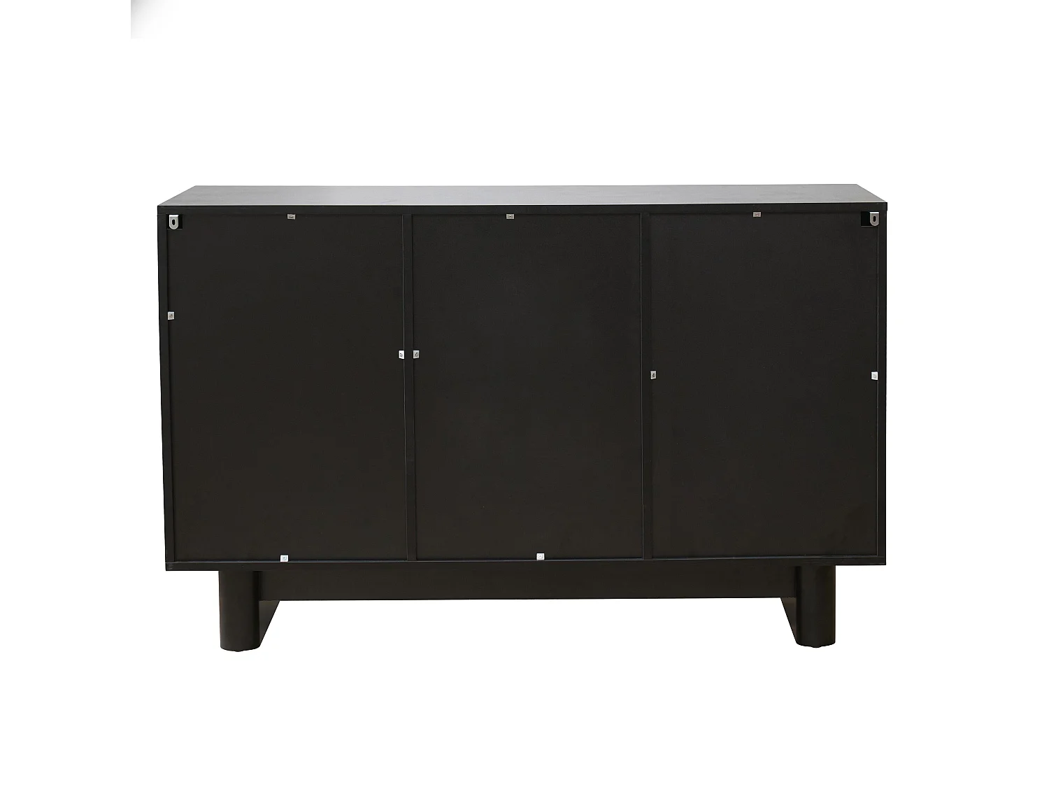 Buffet 3 portes moderne rectangulaire L124 cm noir