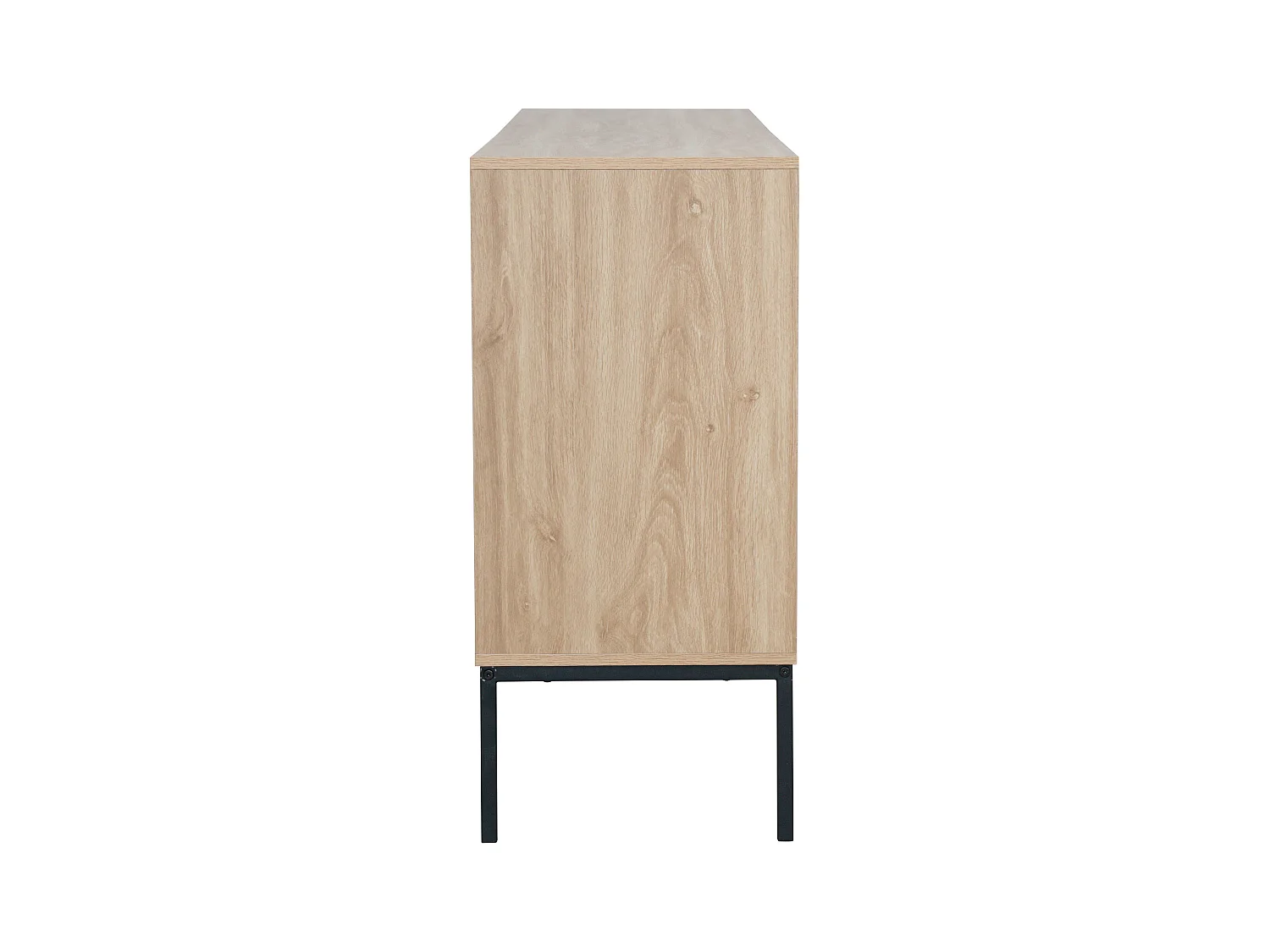 Buffet 3 portes moderne rectangulaire L147 cm bois clair