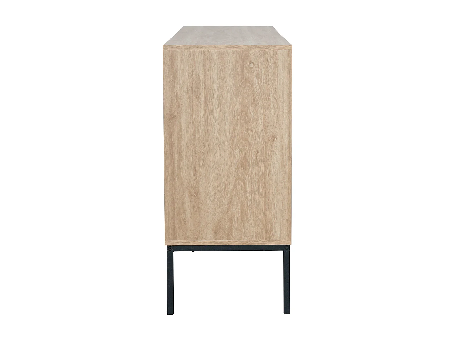 Buffet 3 portes moderne rectangulaire L147 cm bois clair