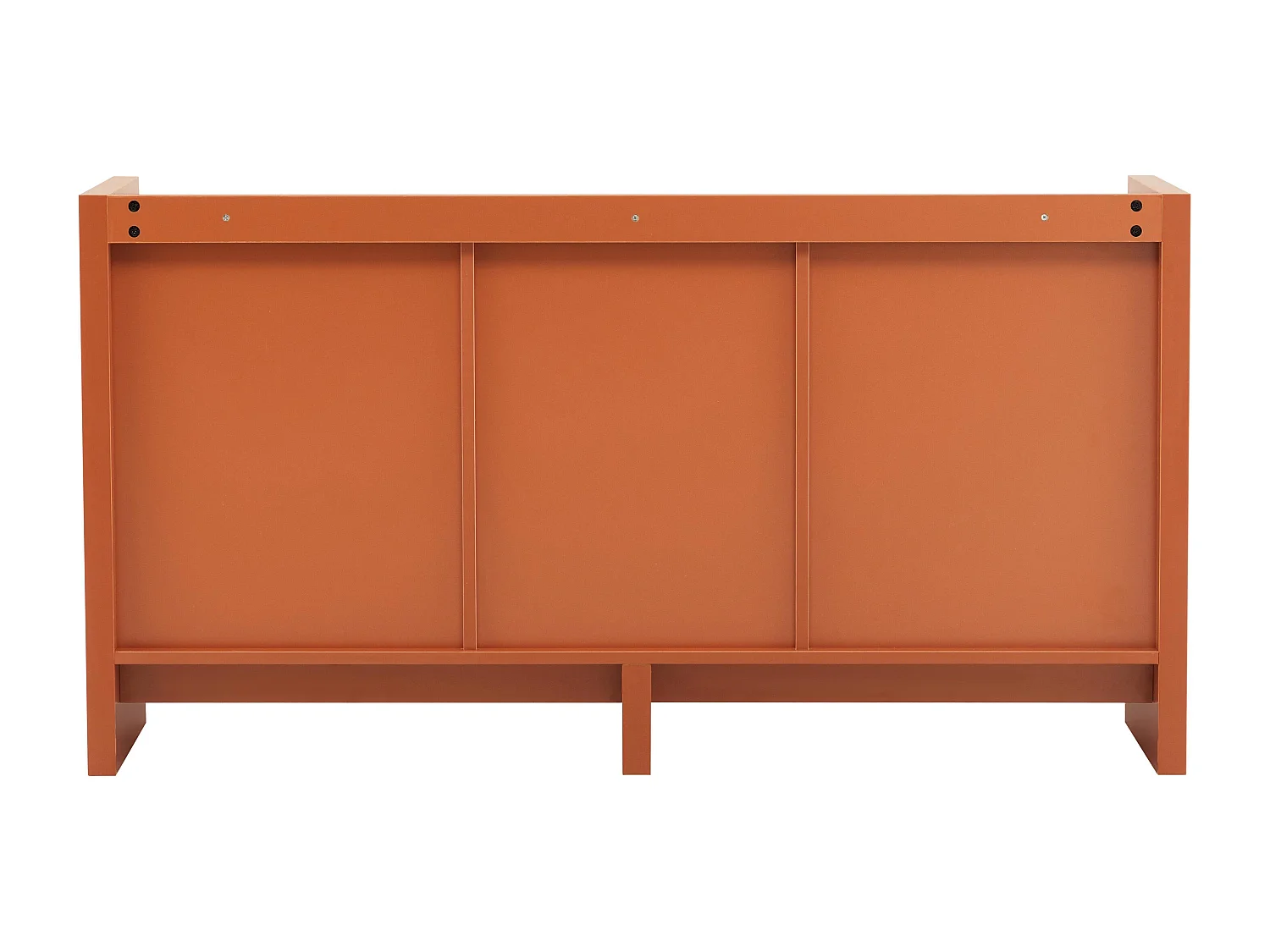 Buffet 3 portes moderne rectangulaire L140 cm orange