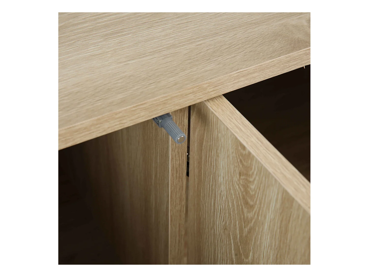 Buffet 3 portes 120 cm scandinave bois clair