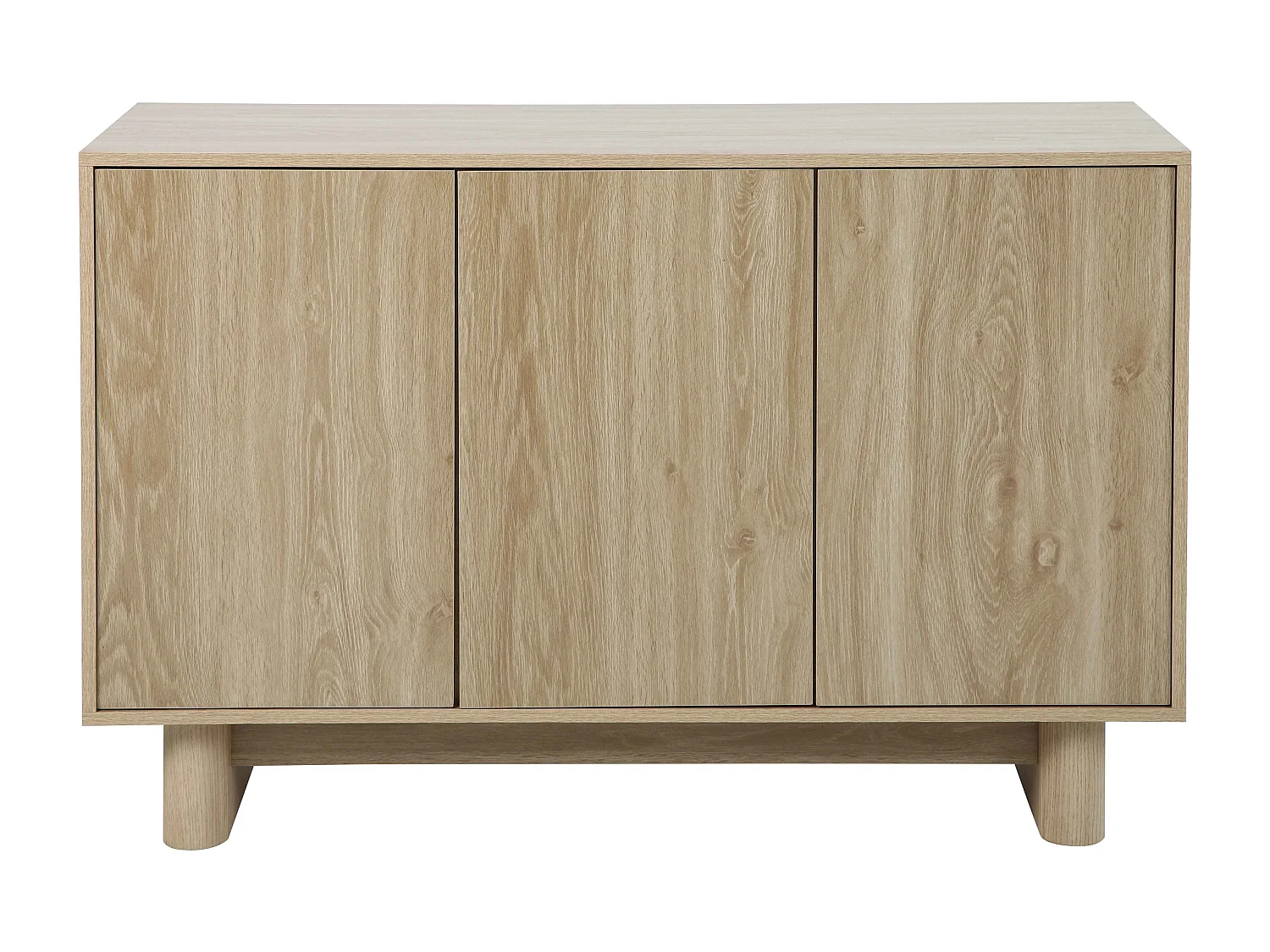 Buffet 3 portes 120 cm scandinave bois clair