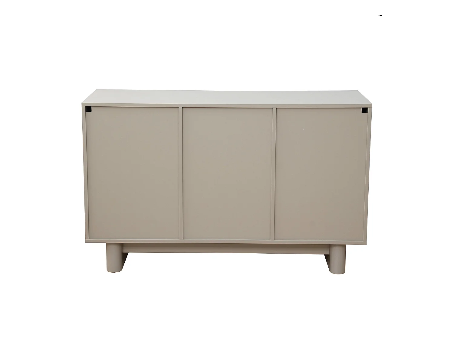 Buffet 3 portes moderne rectangulaire L124 cm beige
