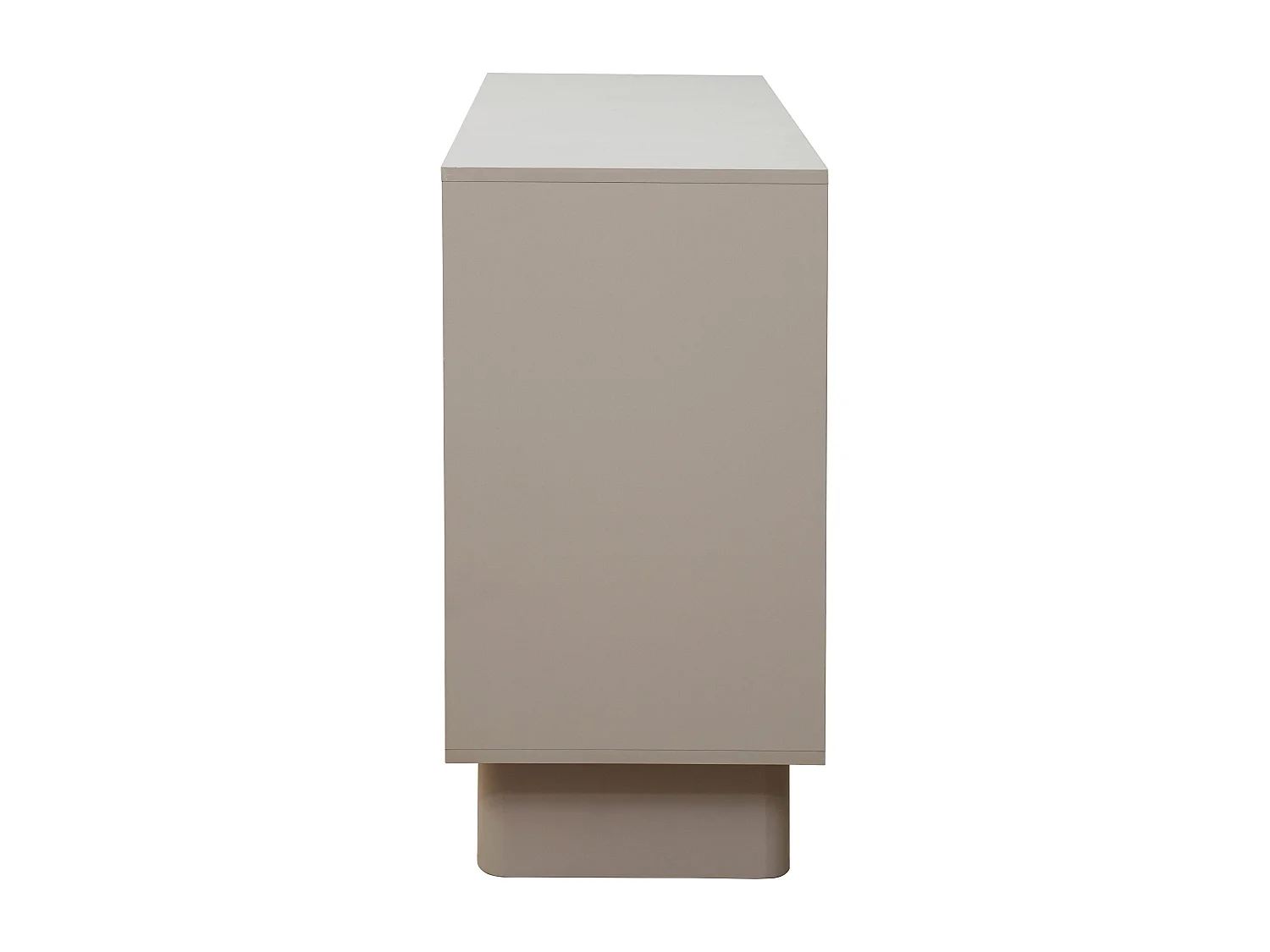 Buffet 3 portes moderne rectangulaire L124 cm beige