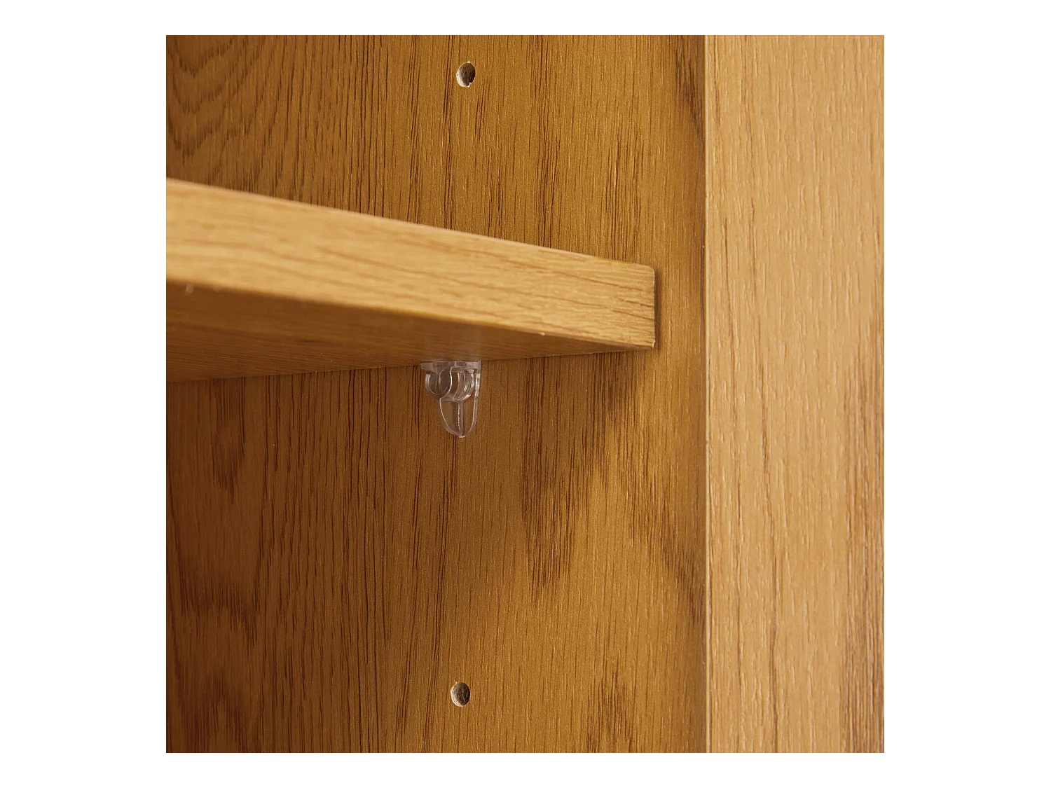 Buffet moderne 4 portes 160 cm bois clair