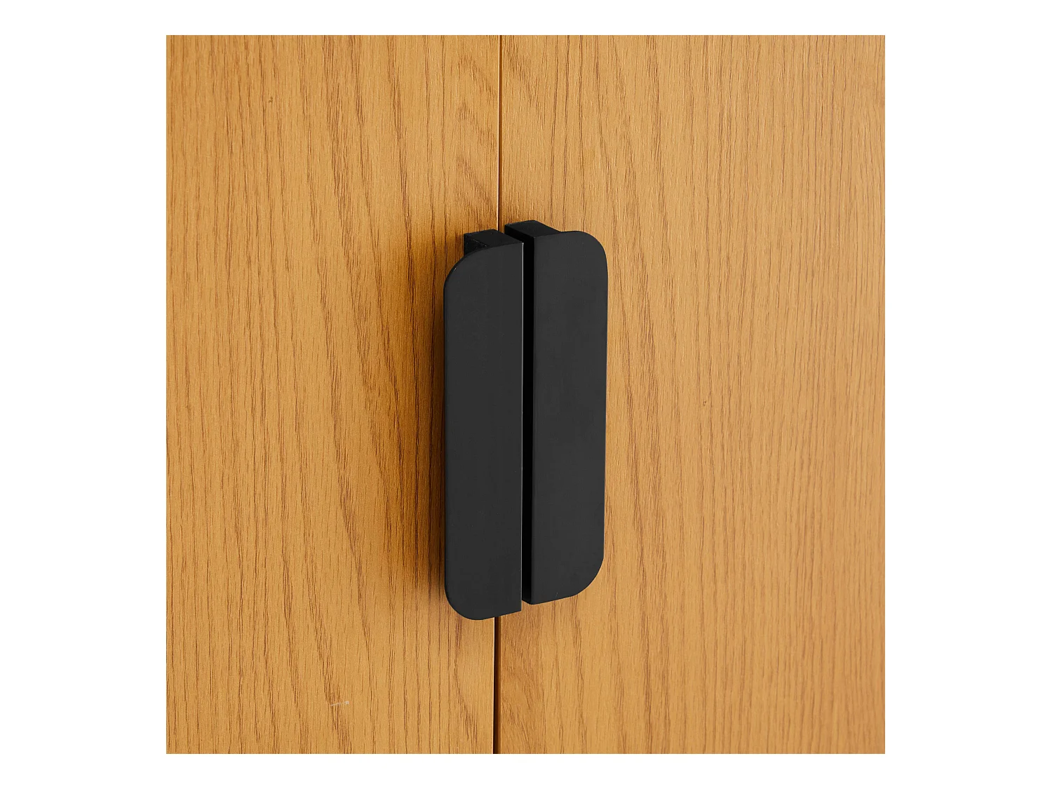 Buffet moderne 4 portes 160 cm bois clair