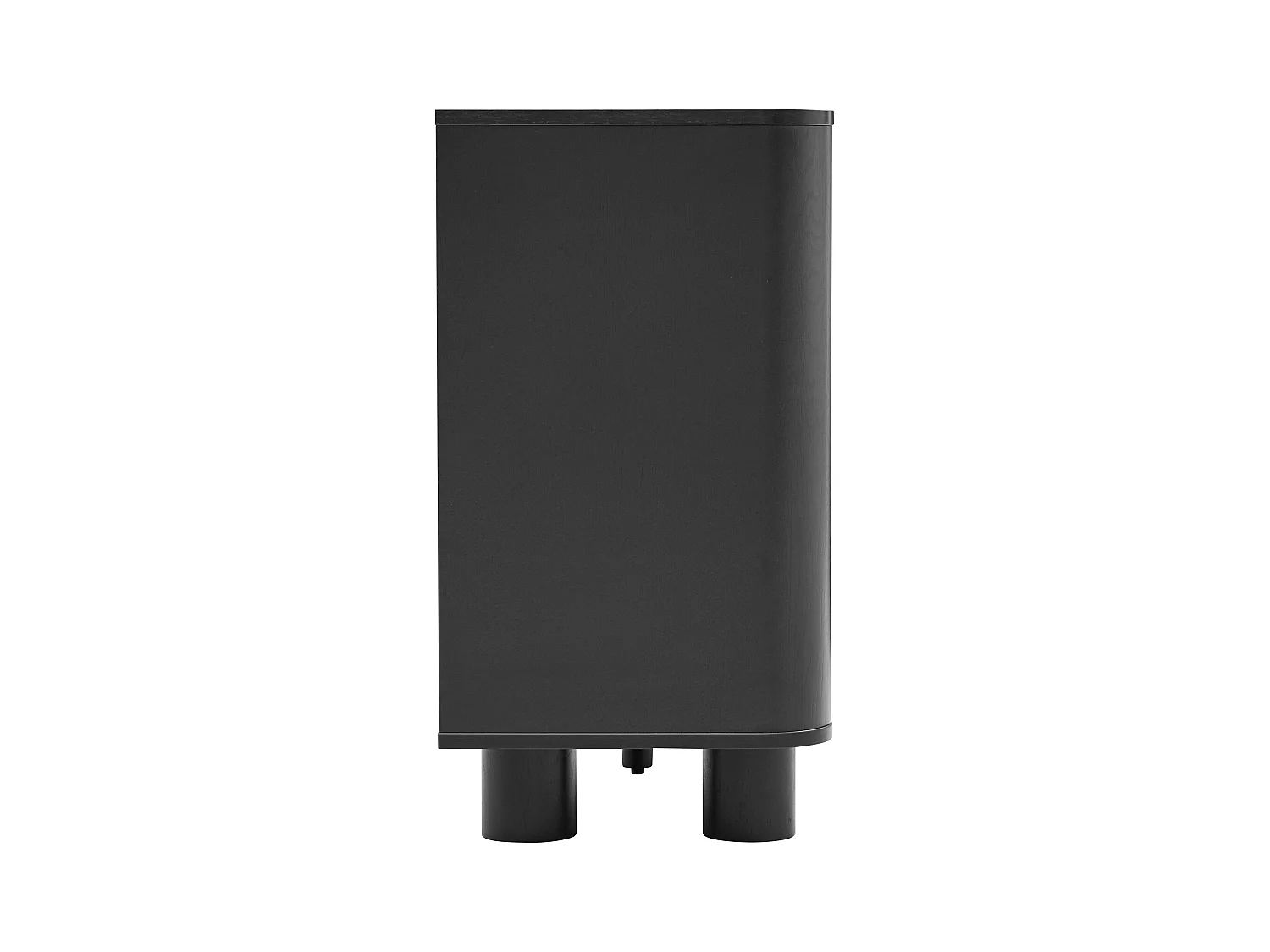 Buffet 3 portes moderne rectangulaire L120 cm bois noir