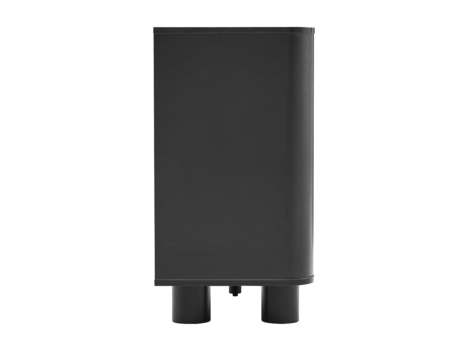 Moderne rechthoekige buffetkast met 3 deuren L120 cm zwart hout