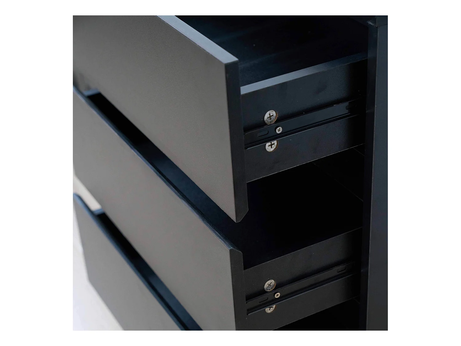 Buffet moderne rectangulaire L160 cm noir