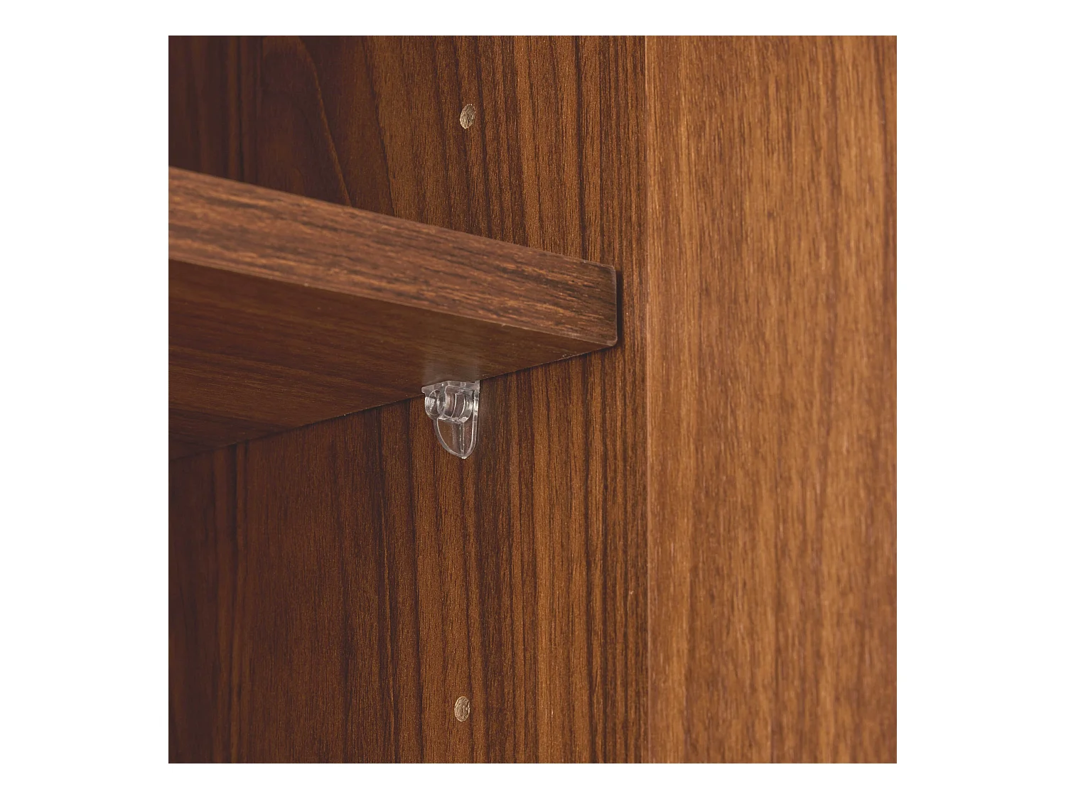 Buffet moderne 4 portes 160 cm bois foncé