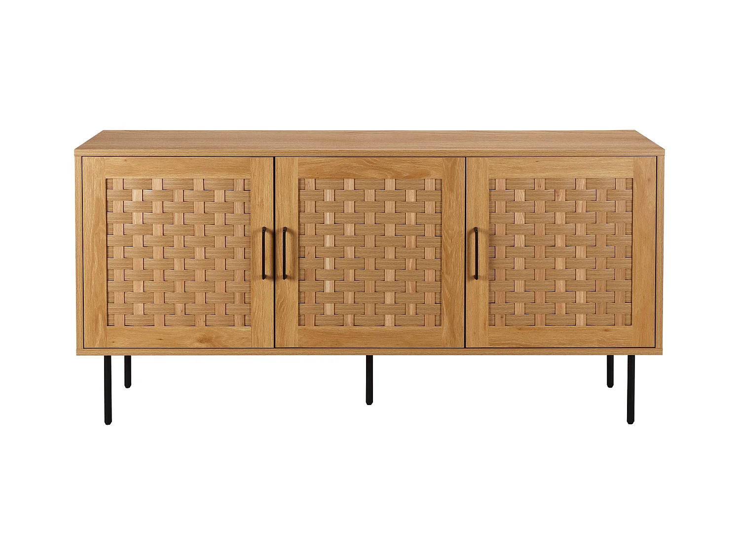 Buffet 3 portes scandinave rectangulaire L150 cm bois