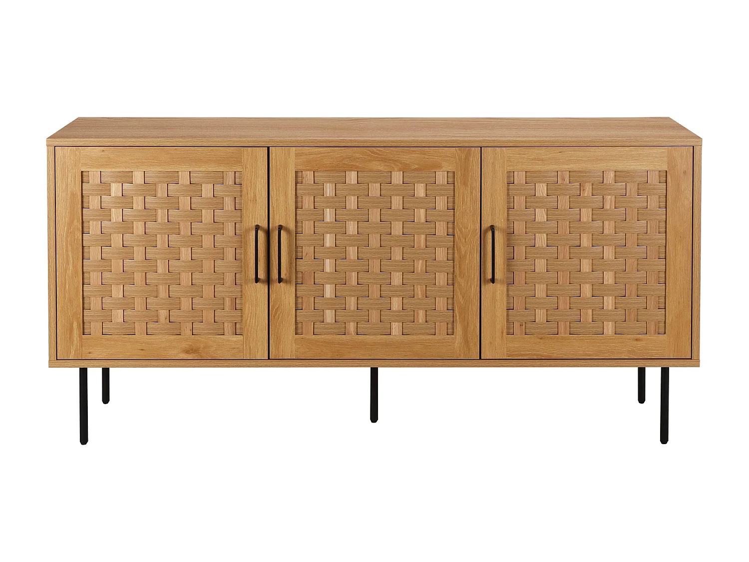 Buffet 3 portes scandinave rectangulaire L150 cm bois