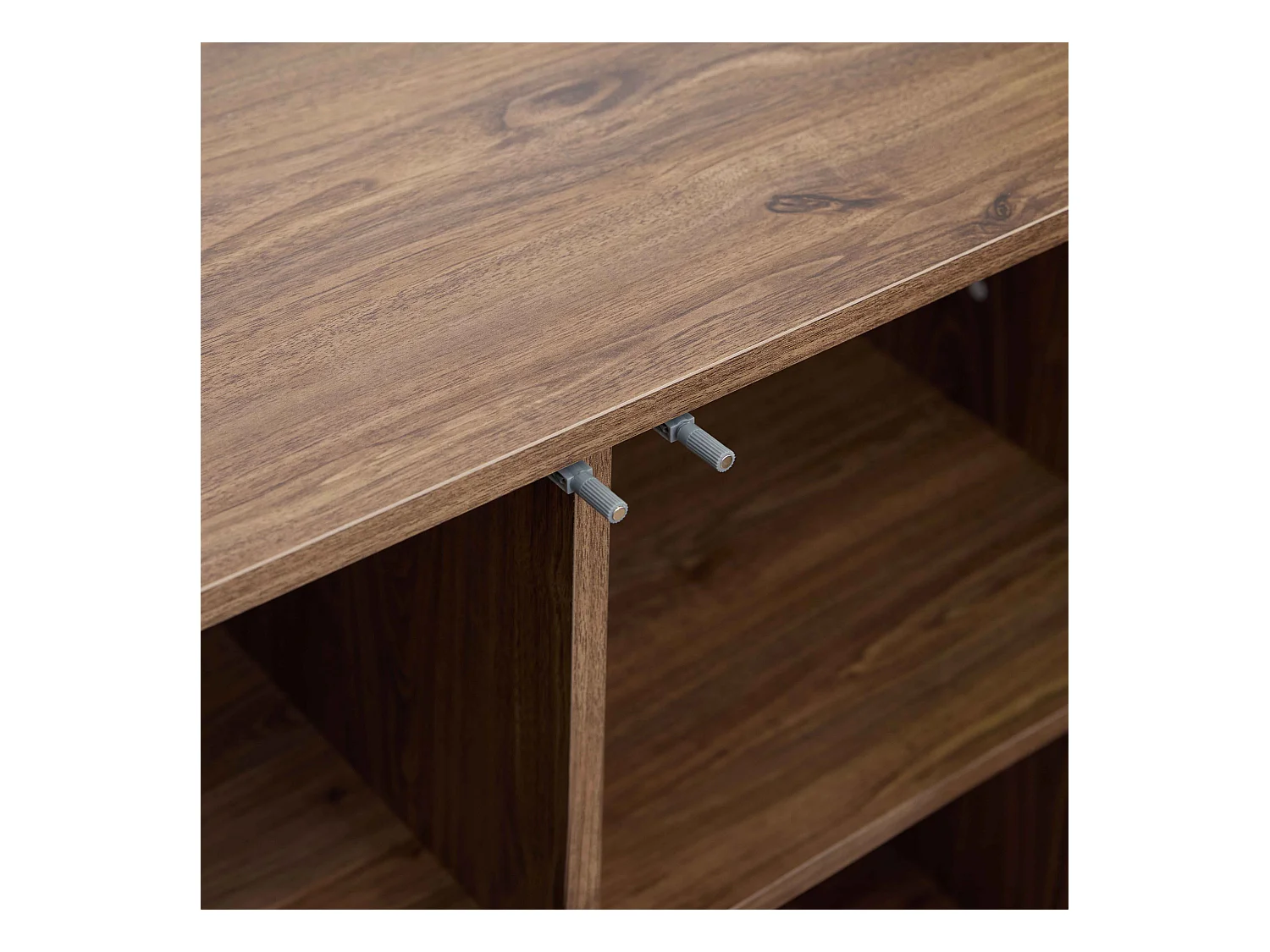 Buffet 3 portes 120 cm scandinave bois foncé