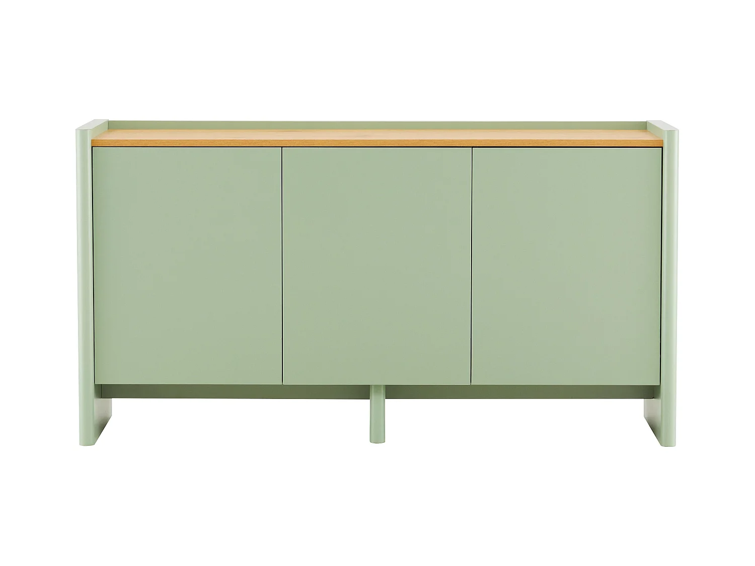 Buffet 3 portes moderne rectangulaire L140 cm vert