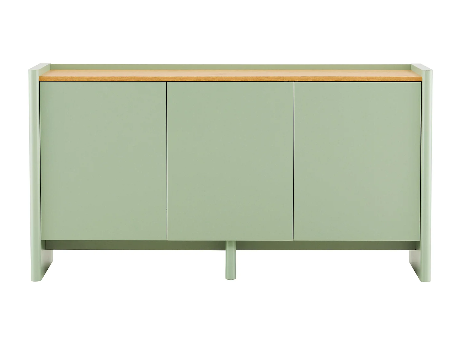 Buffet 3 portes moderne rectangulaire L140 cm vert