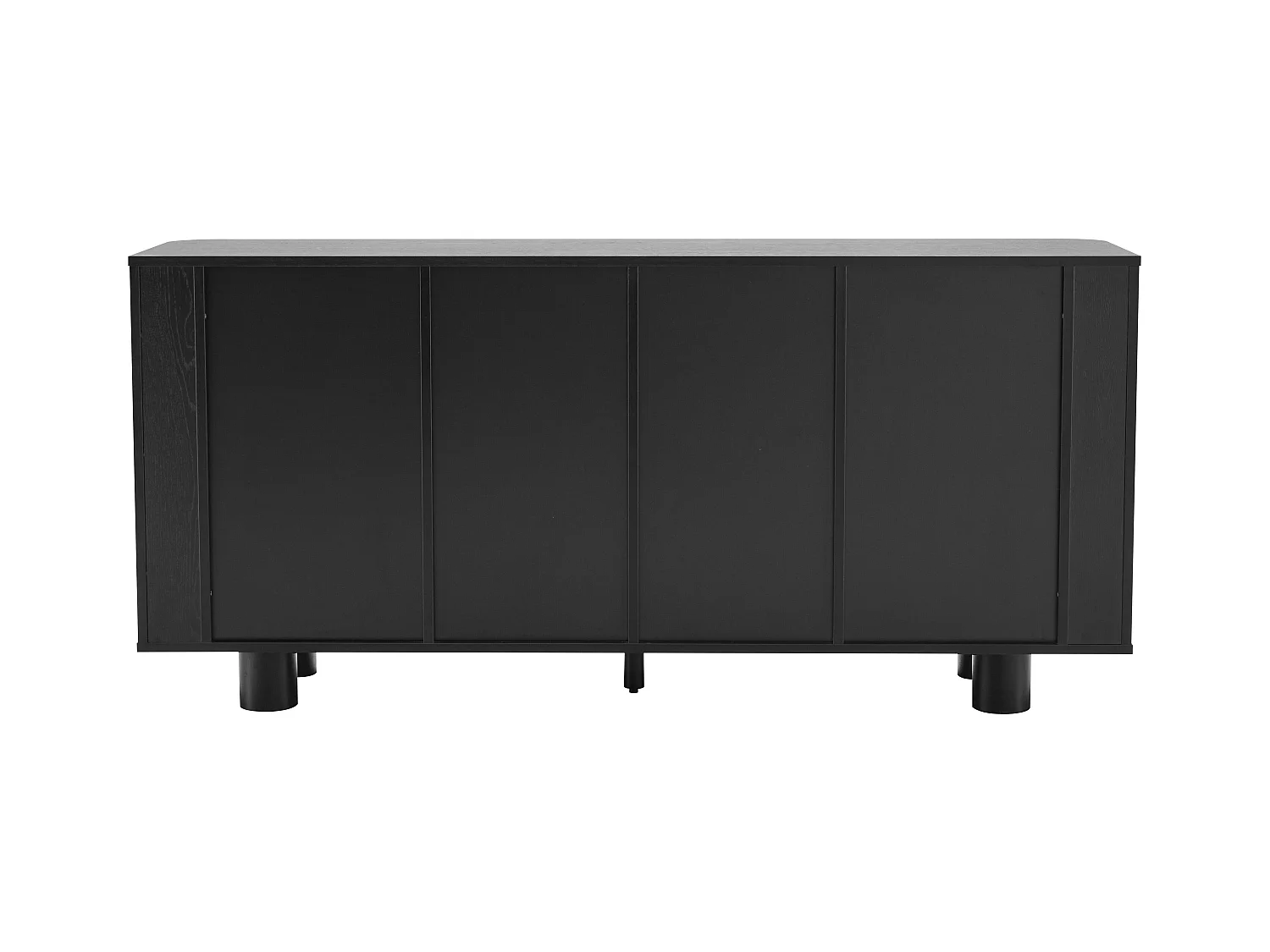 Buffet scandinave 4 portes L160 cm bois noir