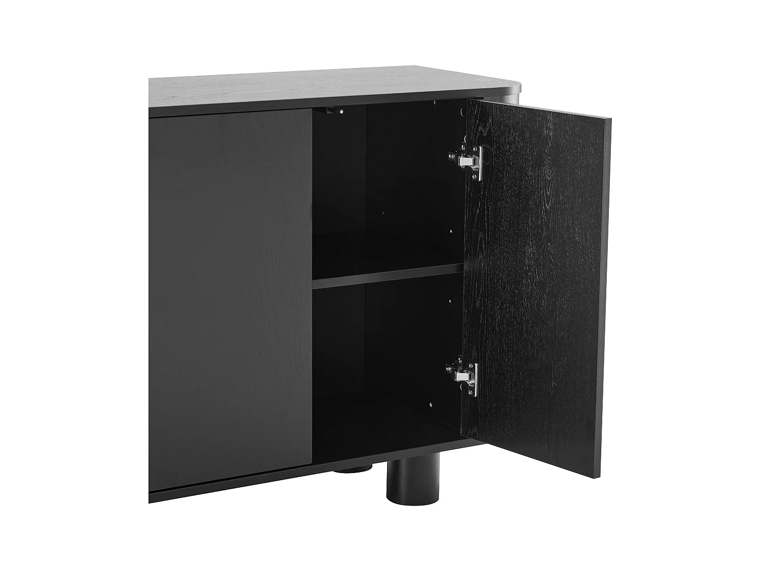 Buffet scandinave 4 portes L160 cm bois noir