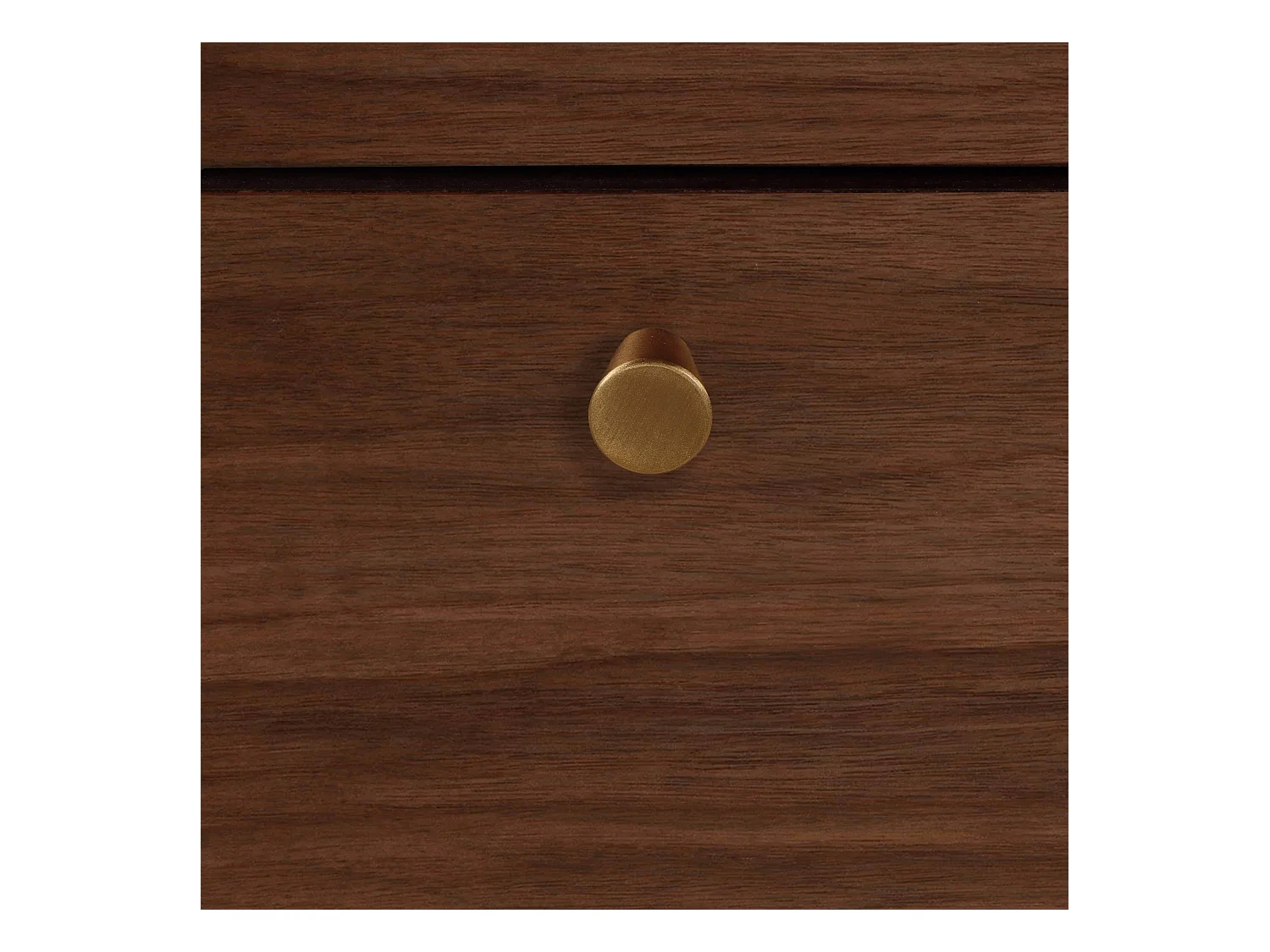 Buffet design effet bois foncé 2 portes 3 tiroirs 150 cm marron