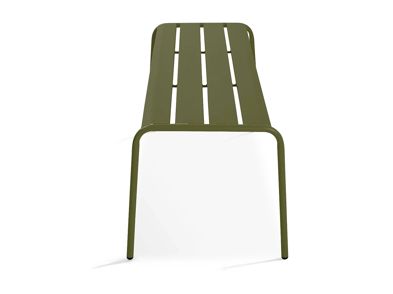 Kaki groen stalen tuinbank