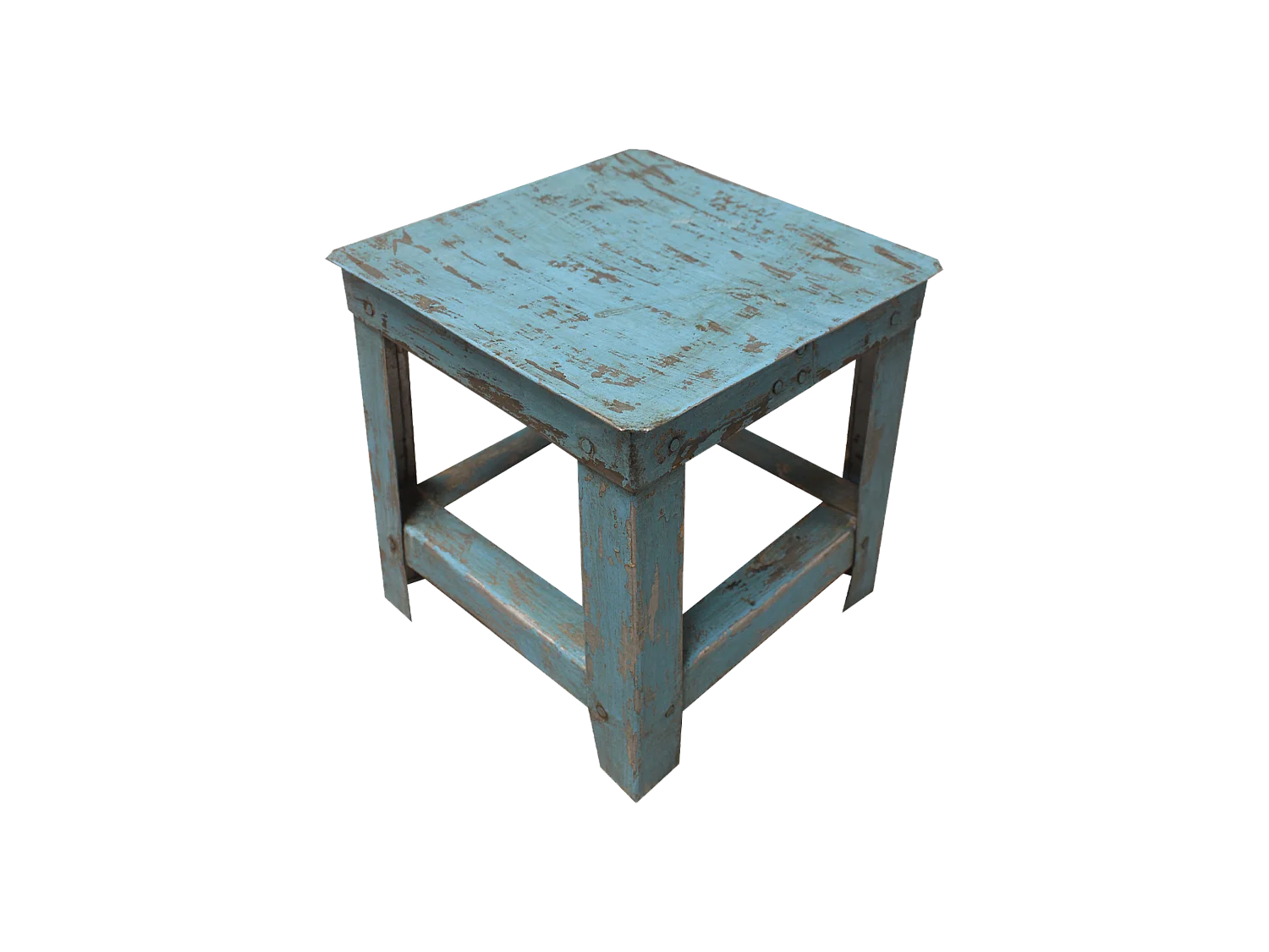 Petit tabouret en métal Alban