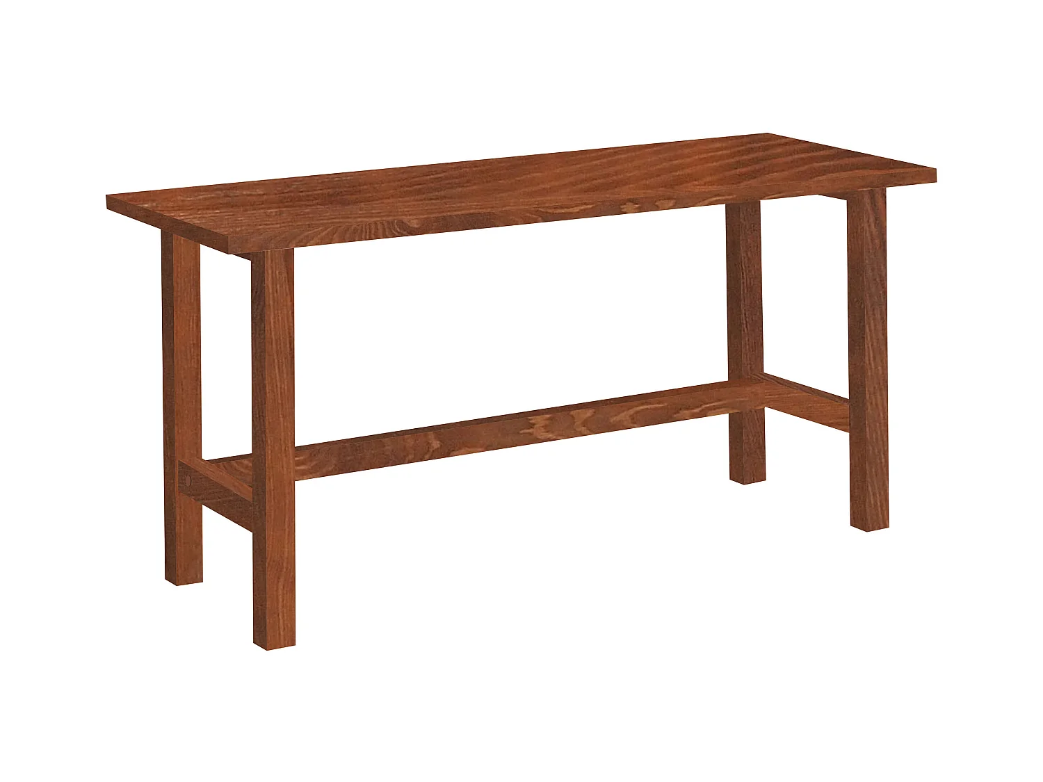 Biurko Nordic drewniane, kolor kasztan