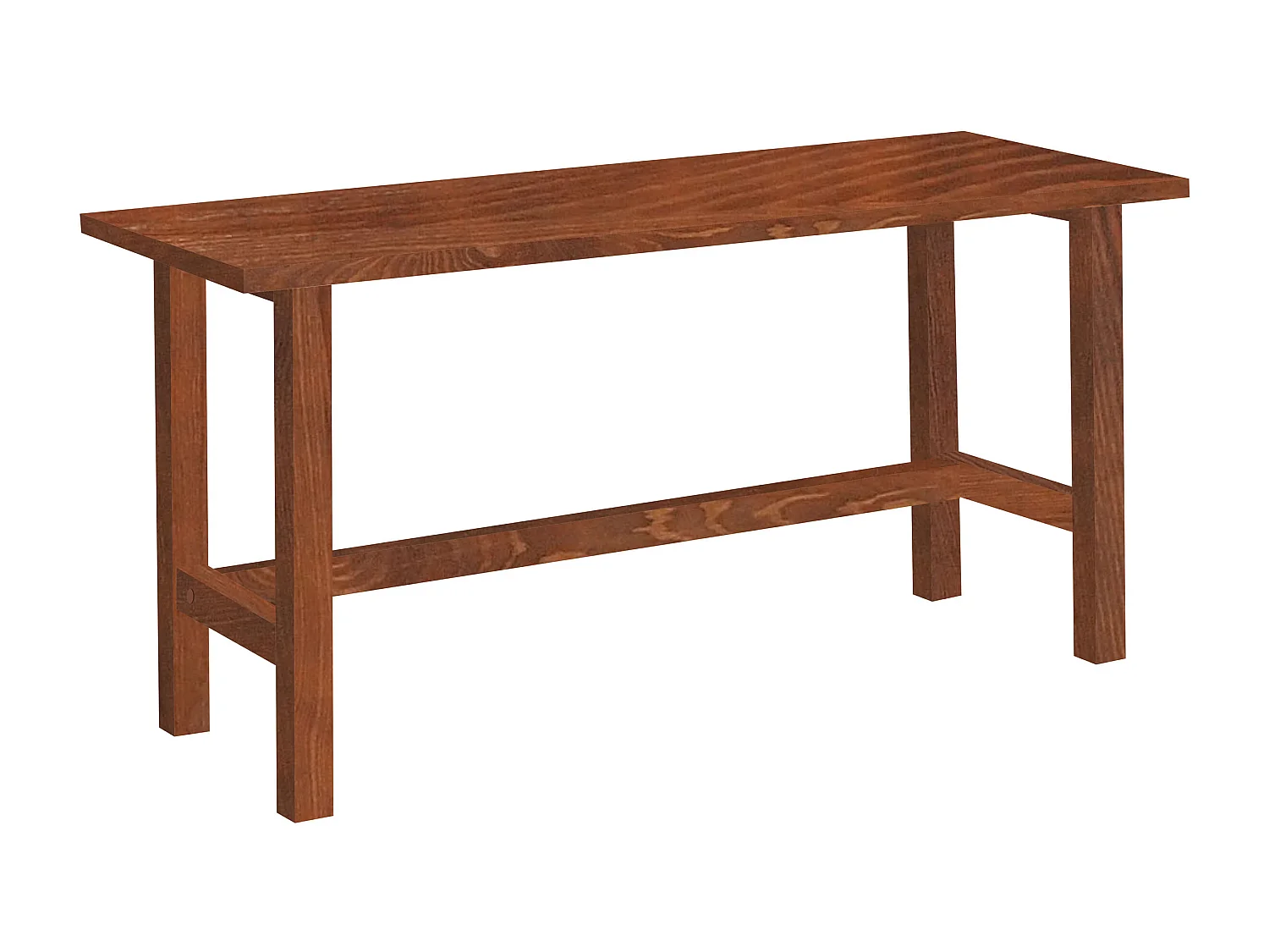 Biurko Nordic drewniane, kolor kasztan