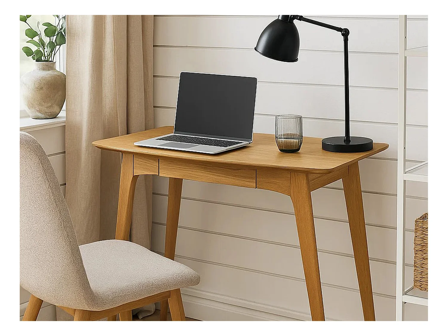 Biurko Arco wood z szufladą