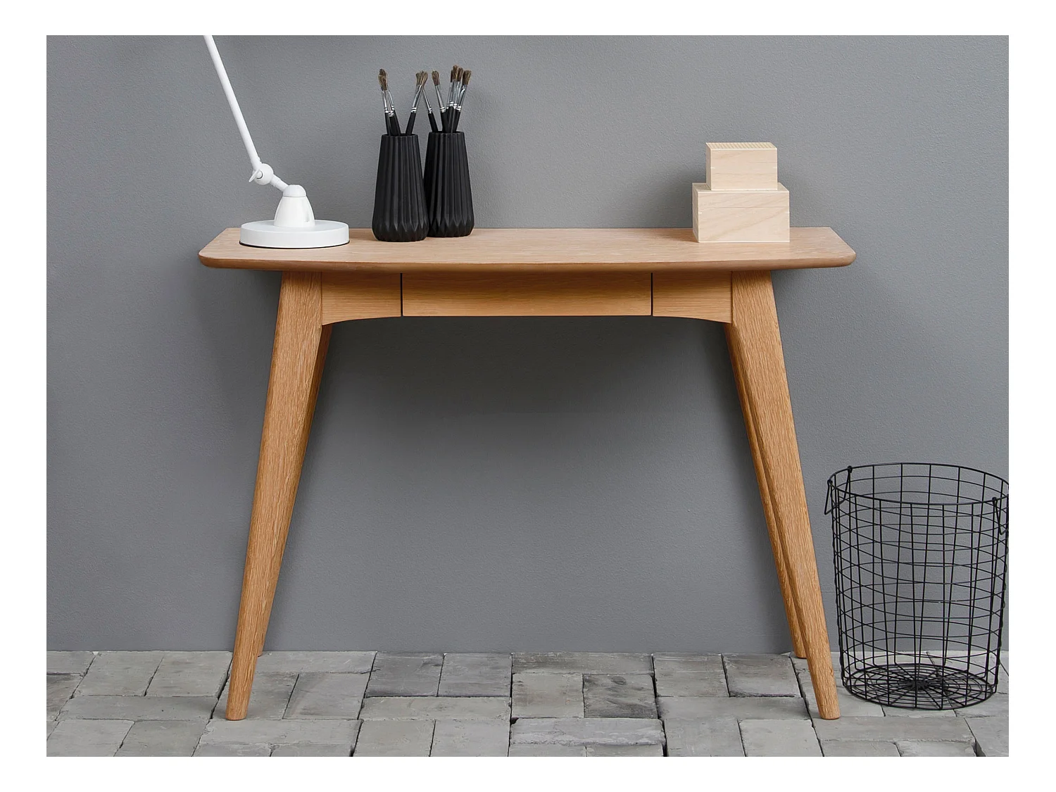 Biurko Arco wood z szufladą