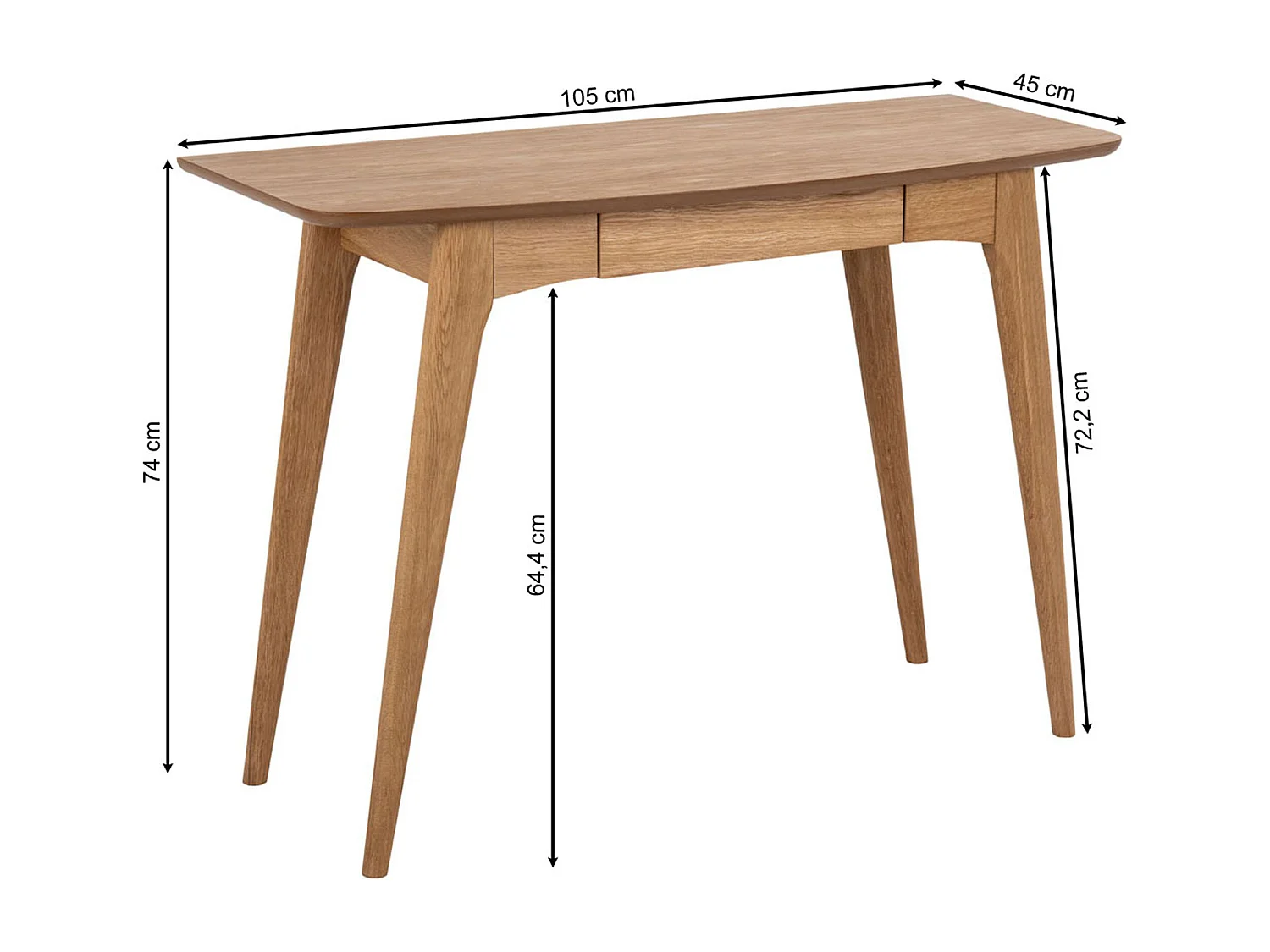 Biurko Arco wood z szufladą