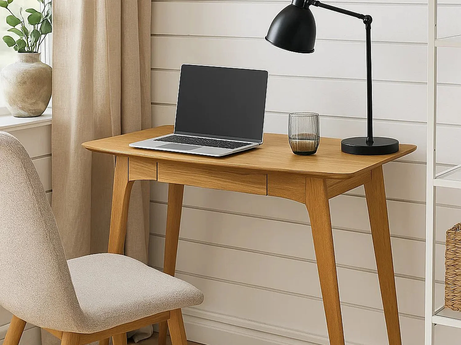 Biurko Arco wood z szufladą