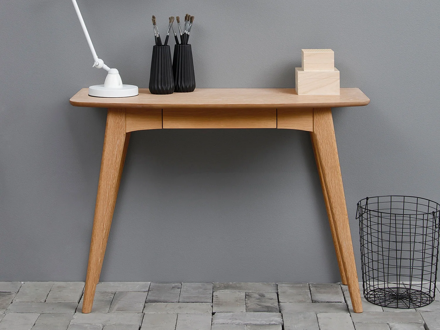 Biurko Arco wood z szufladą