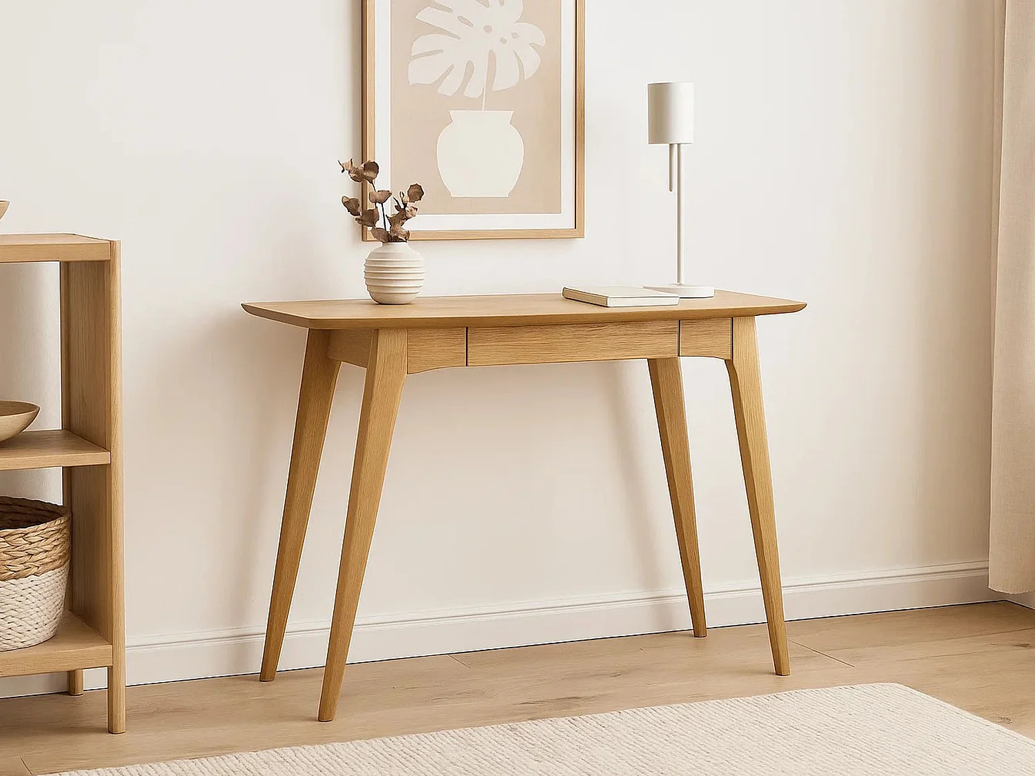 Biurko Arco wood z szufladą