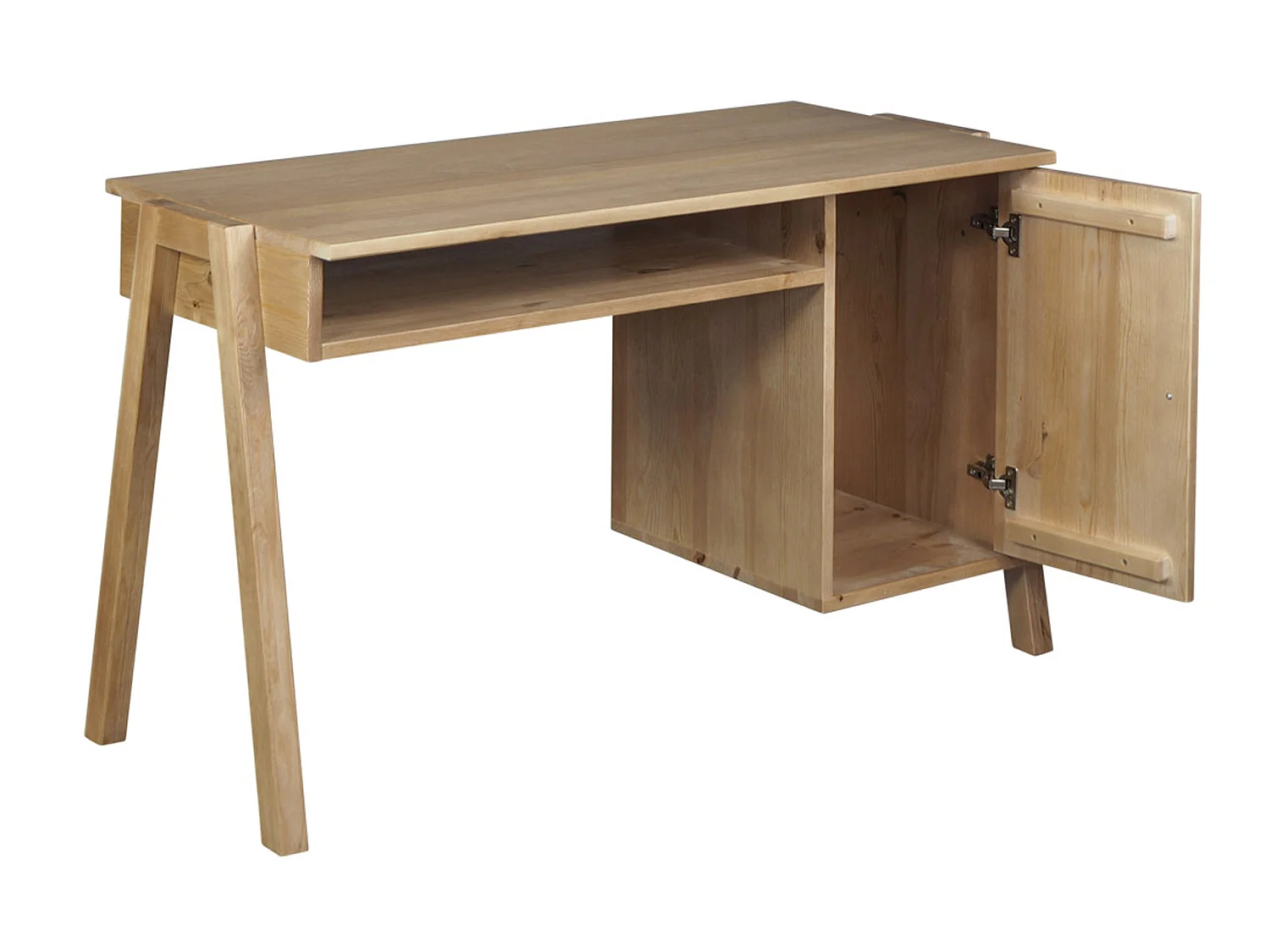 Biurko Oregon wood drewniane, kolor dębowy