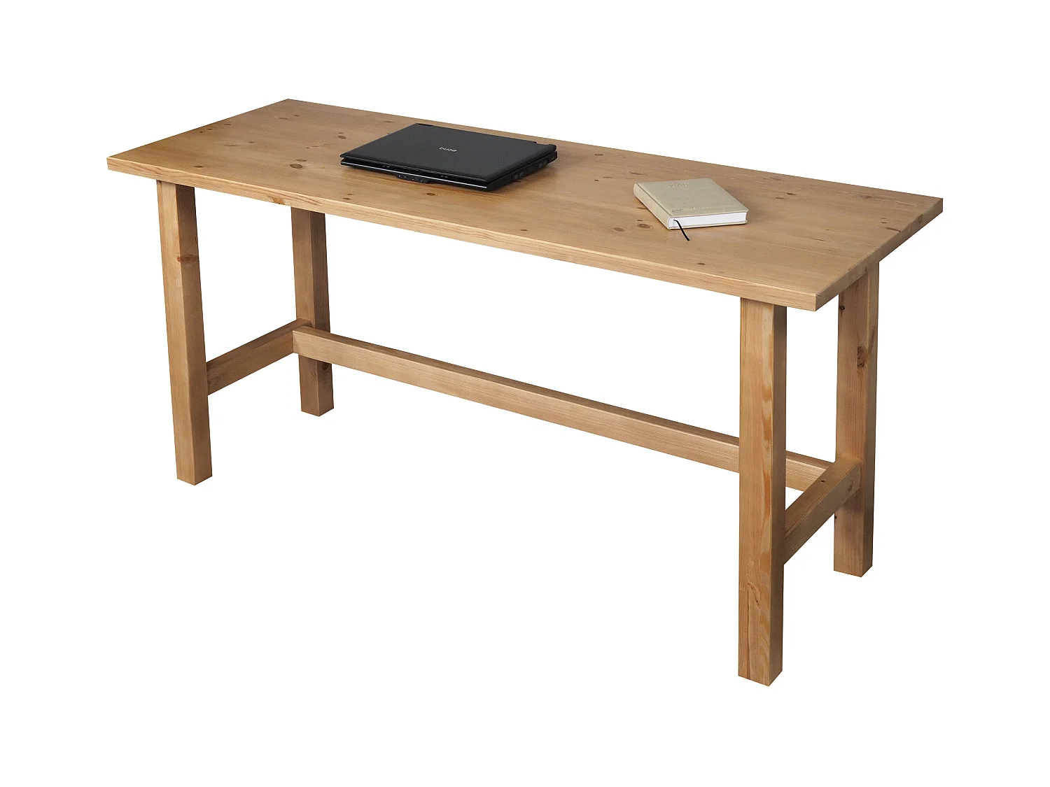 Biurko Nordic drewniane, kolor dębowy