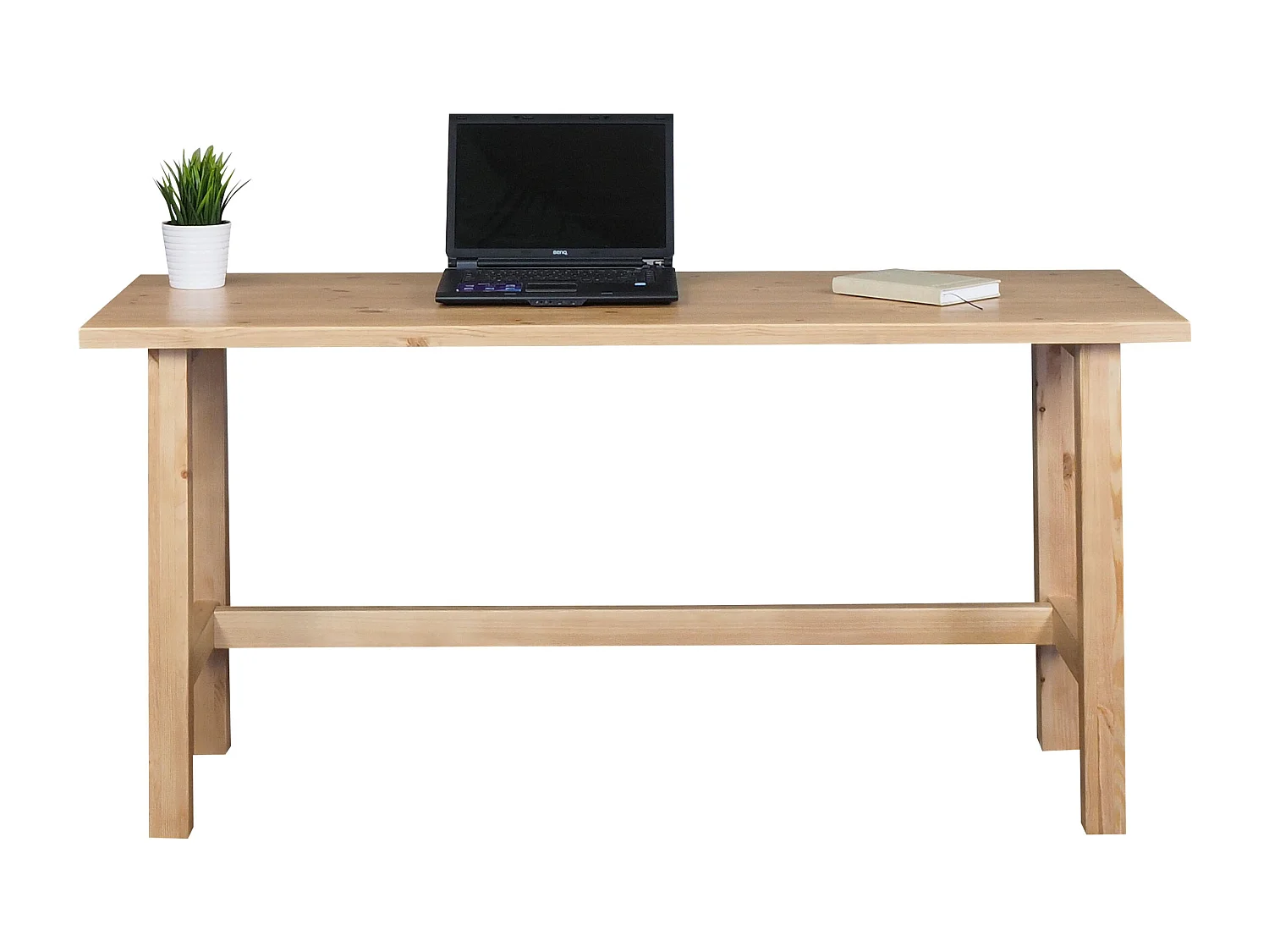 Biurko Nordic drewniane, kolor dębowy