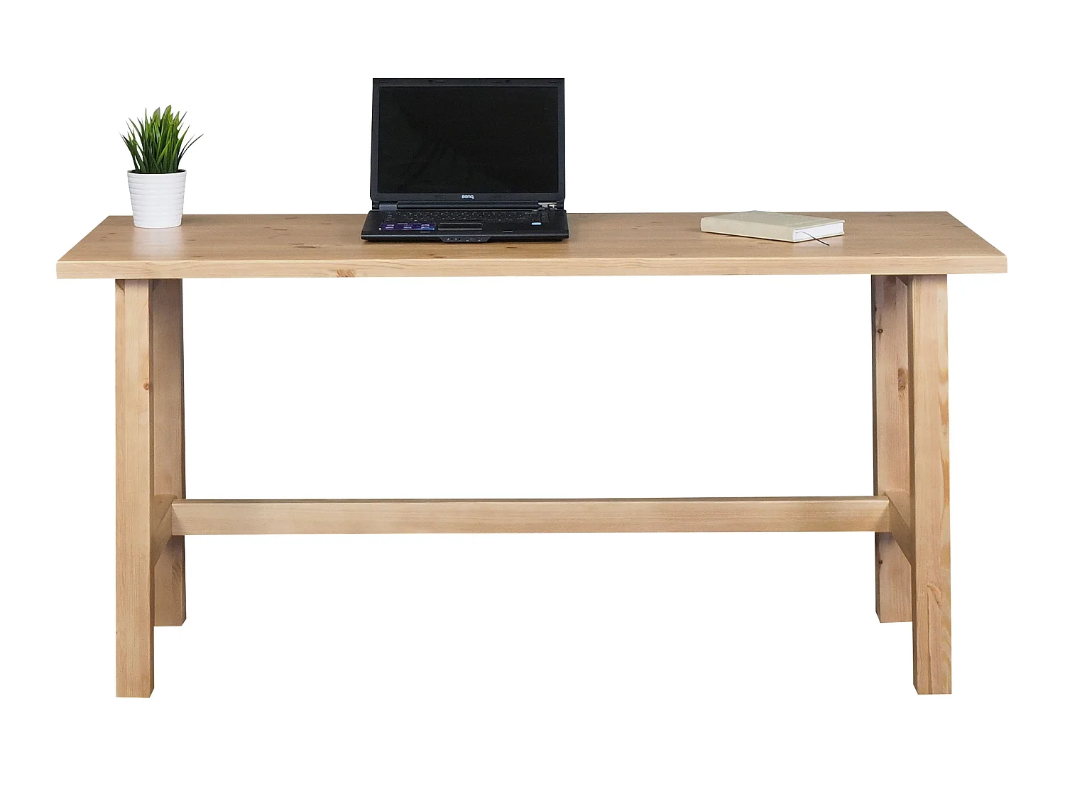 Biurko Nordic drewniane, kolor dębowy