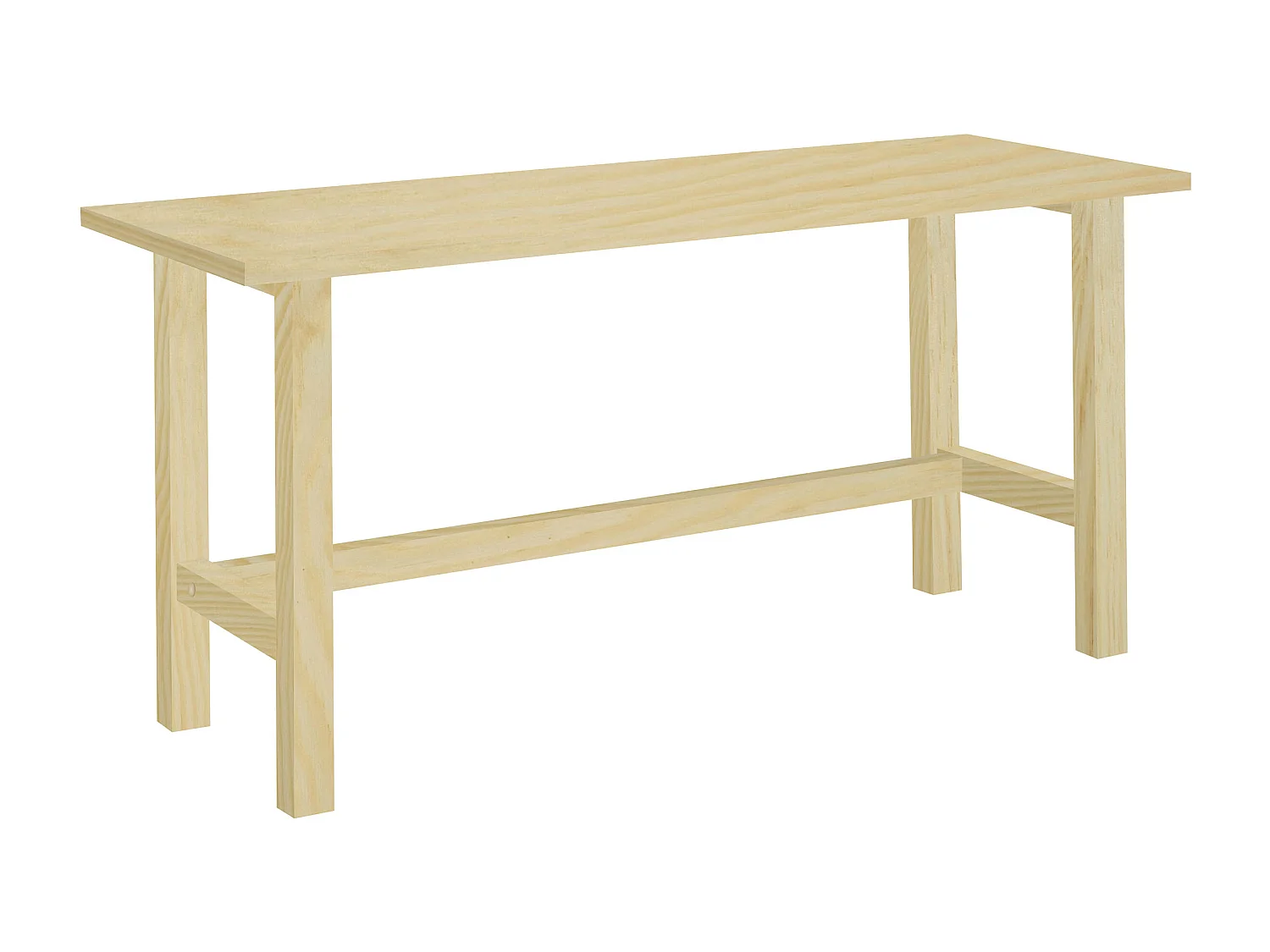 Biurko Nordic drewniane, kolor sosnowy