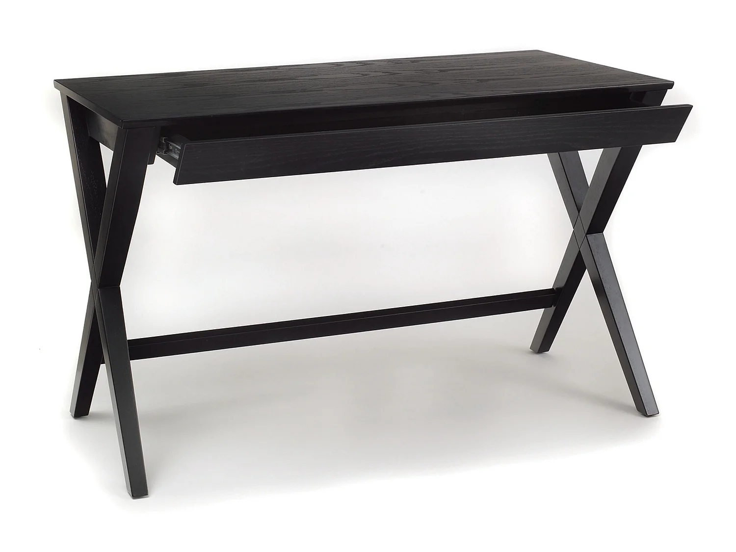 Biurko Shadow 120 cm z szufladą, kolor czarny