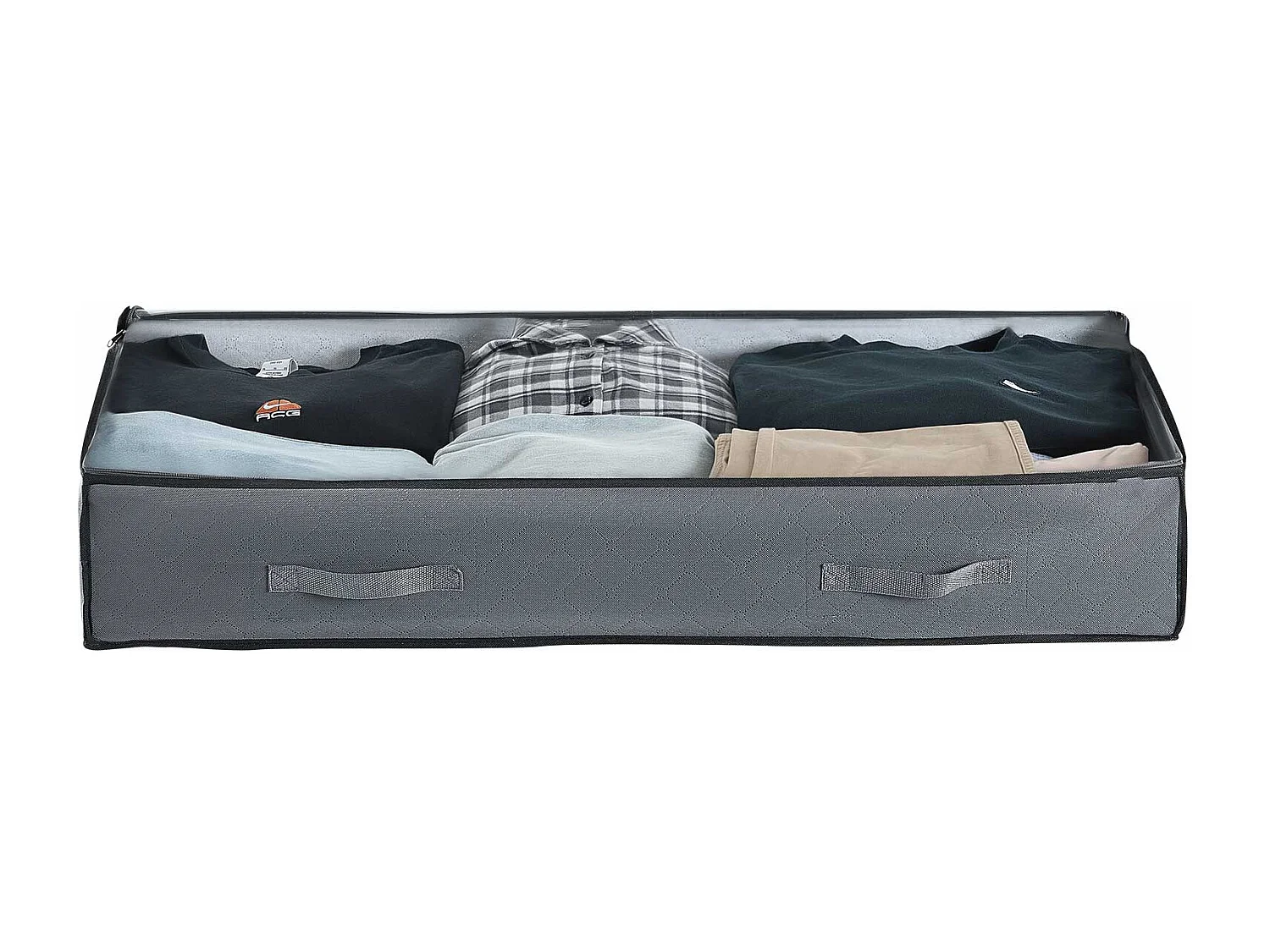 Aufbewahrungstaschen SucceBuy unterm Bett 4 Stück 90 L, Schuhorganizer unterm Bett mit Transparenten Deckeln, Aufbewahrungsbox für Kleidung