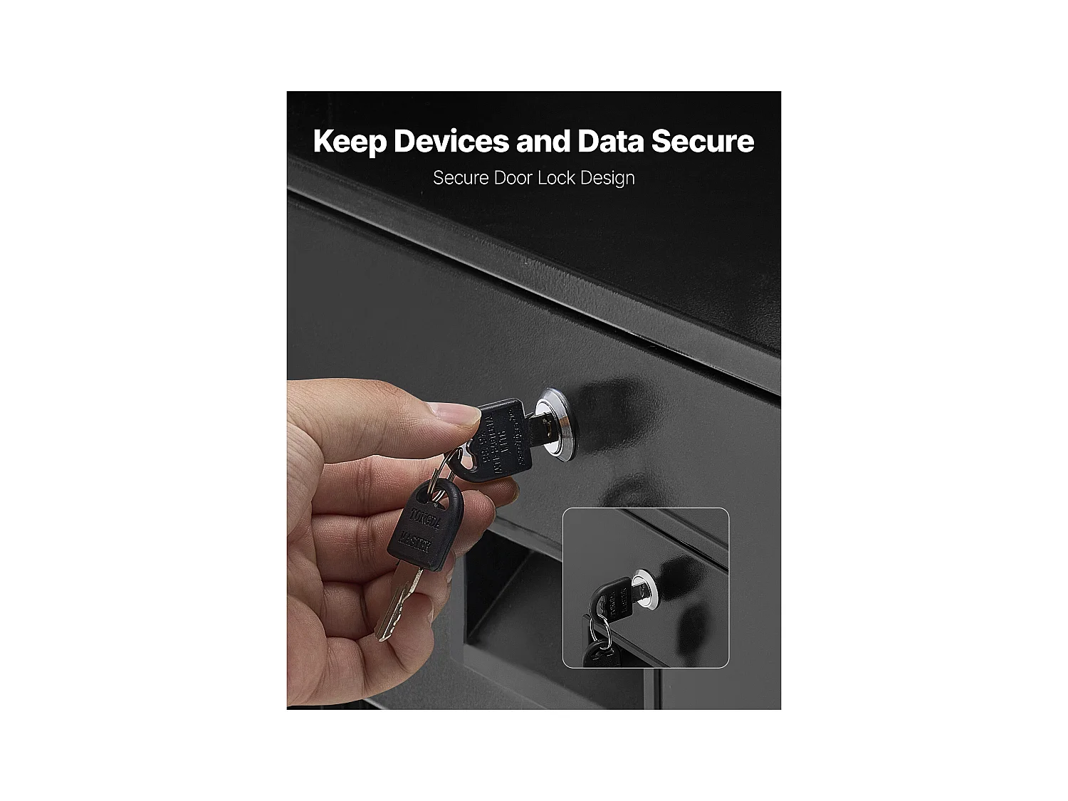 Tiroir Rack 4U SucceBuy, Tiroir Rackable Verrouillable, Charge 22,68 kg, Profondeur 35cm, avec Trous de Gestion Câble, Largeur de Montage 48.2 cm