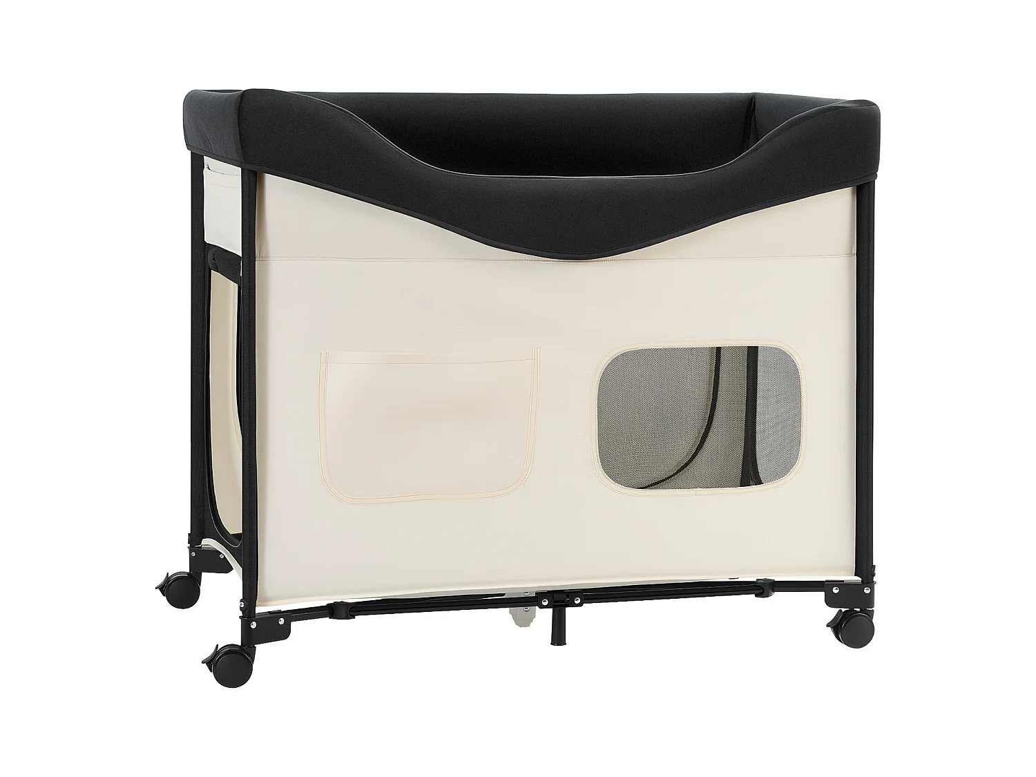 Lit Surélevé pour Chiens Chats SucceBuy, Lit de Camp pour Animaux de Compagnie Pliable, Panier Chiens en Tissu Oxford 600D et Velours Hollandais