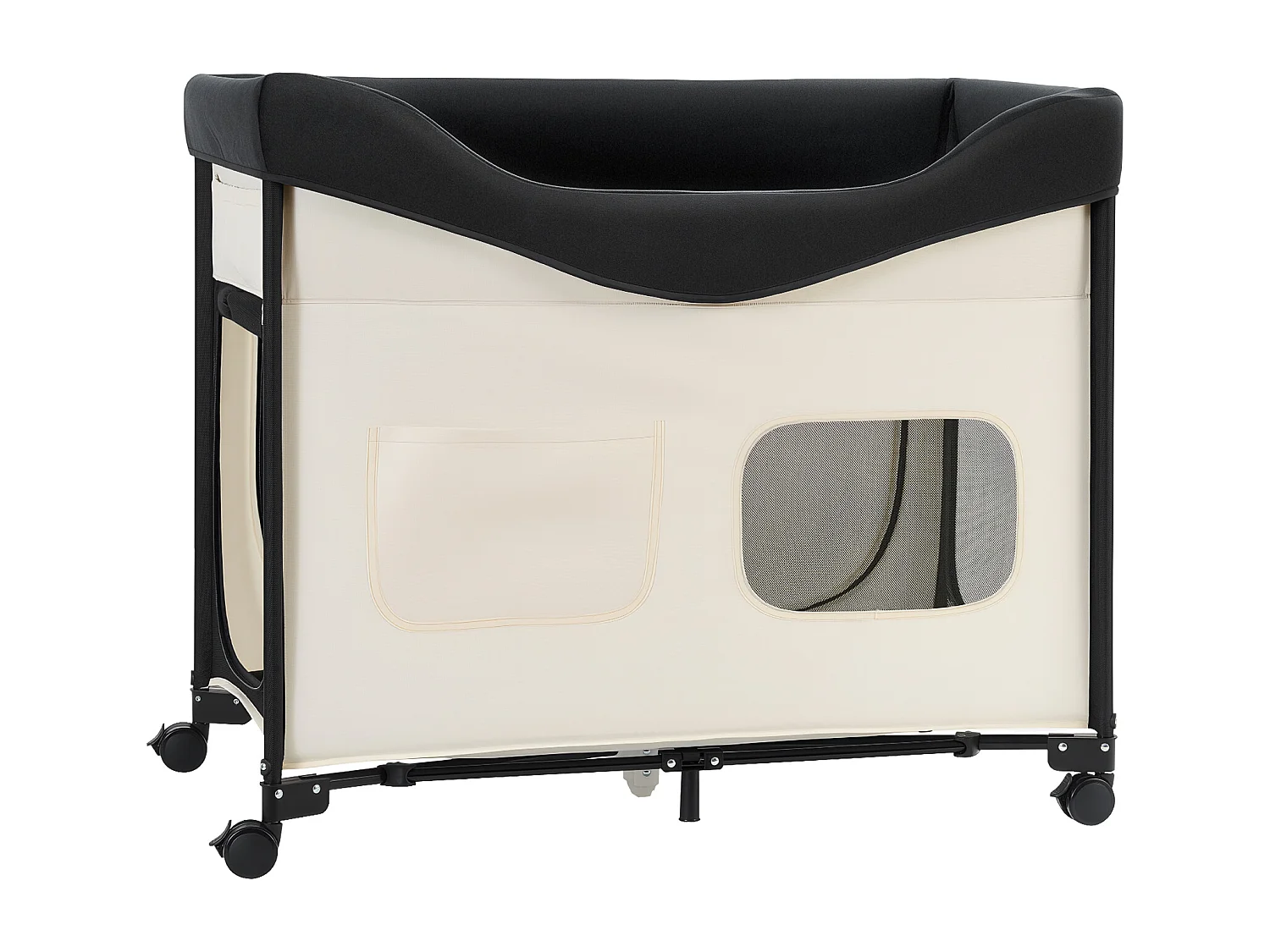 Lit Surélevé pour Chiens Chats SucceBuy, Lit de Camp pour Animaux de Compagnie Pliable, Panier Chiens en Tissu Oxford 600D et Velours Hollandais