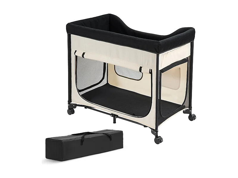 Cama Elevada SucceBuy para Cães Gatos, Cama de Acampamento para Animais de Estimação Dobrável, Cama para Cães de Tecido Oxford 600D e Veludo Holandês