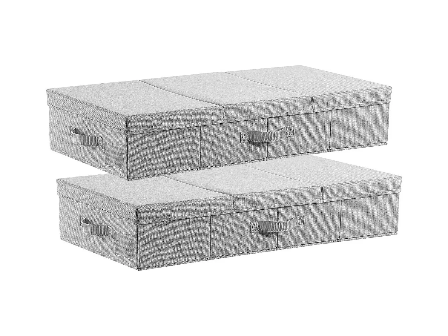 Sacs de Rangement SucceBuy sous Lit 2 Pièces de 48 L, Organisateur de Chaussures sous le Lit de 80,5x40,5x15,5 cm, Boîte de Rangement pour Vêtements