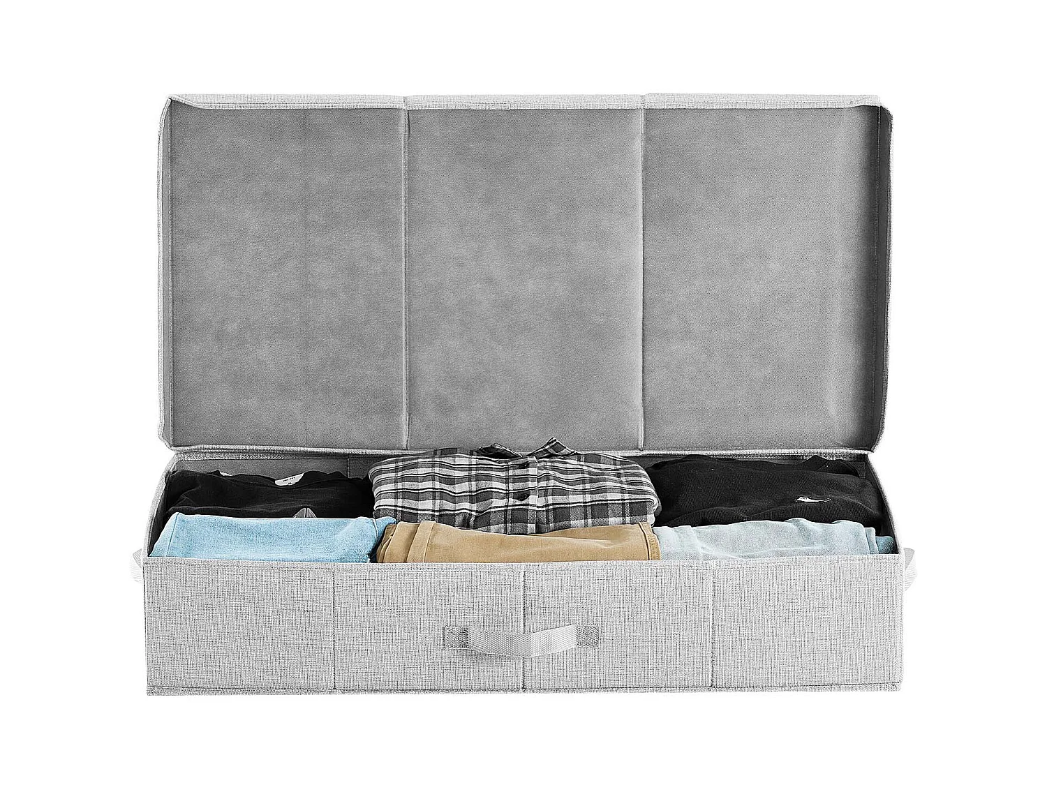 Sacs de Rangement SucceBuy sous Lit 2 Pièces de 48 L, Organisateur de Chaussures sous le Lit de 80,5x40,5x15,5 cm, Boîte de Rangement pour Vêtements